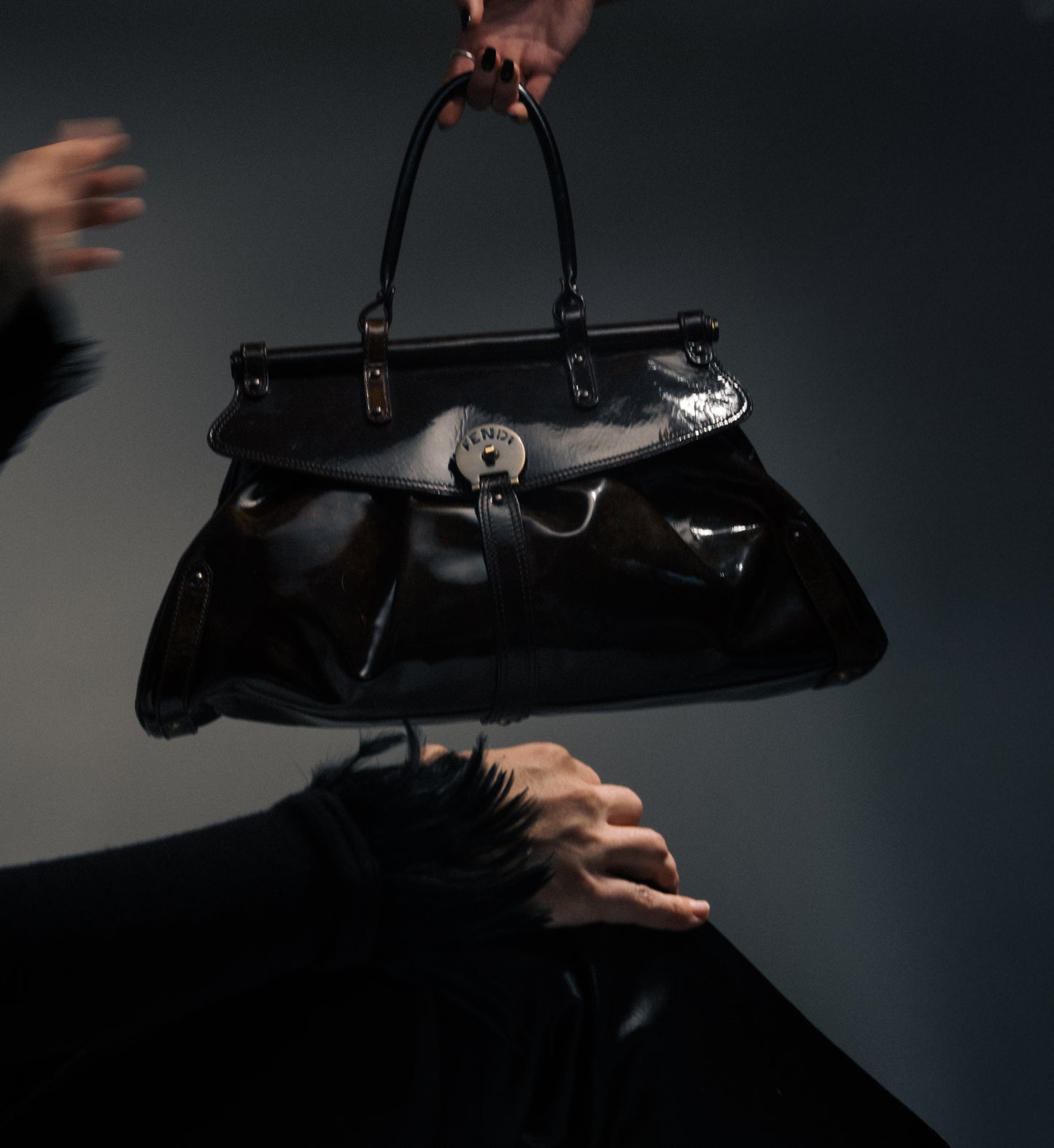 Fendi Patent Leather Medium Magic Bag