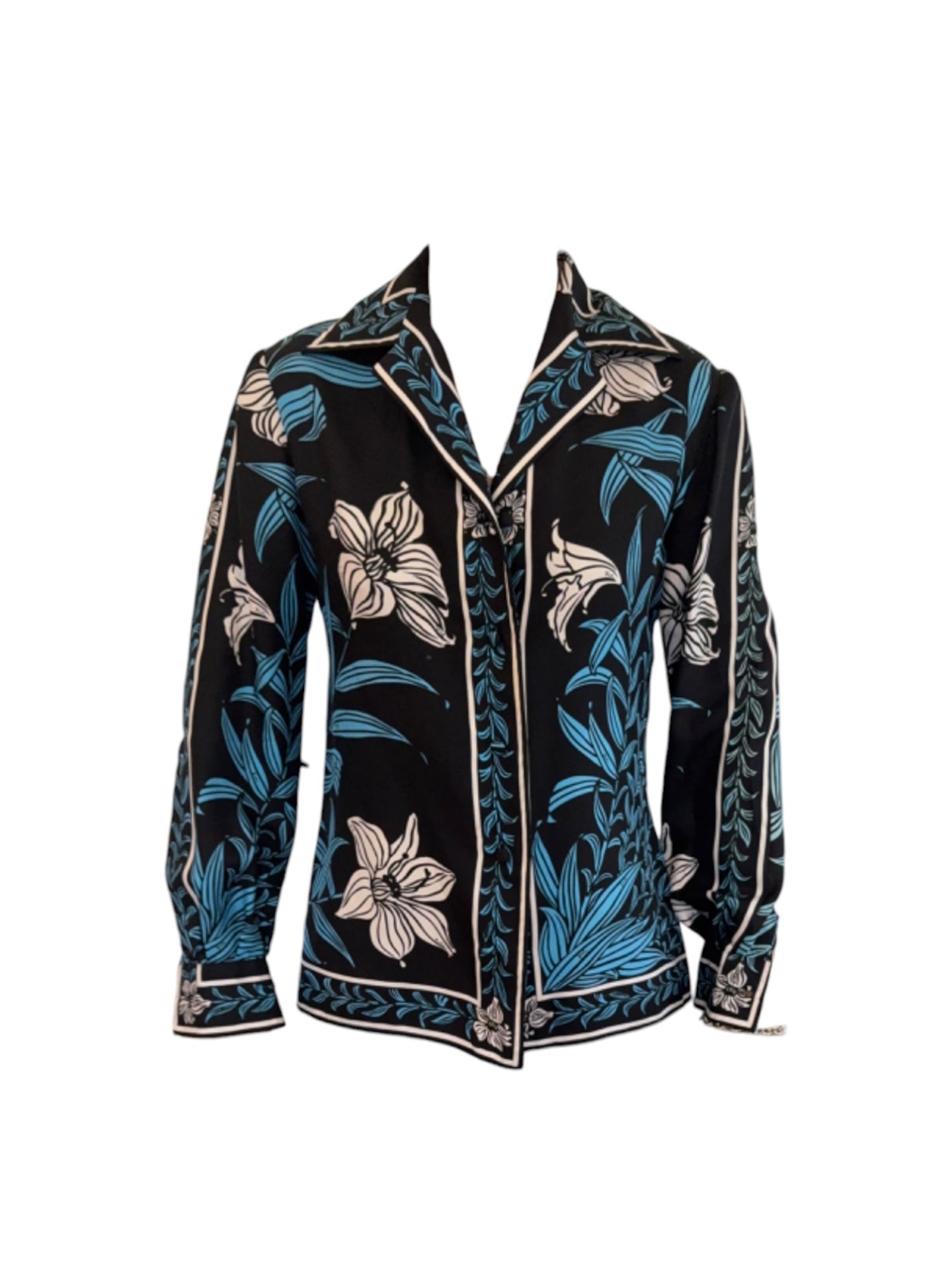 Emilio Pucci 100% Silk Blouse — Late 1960s / Early 1970s