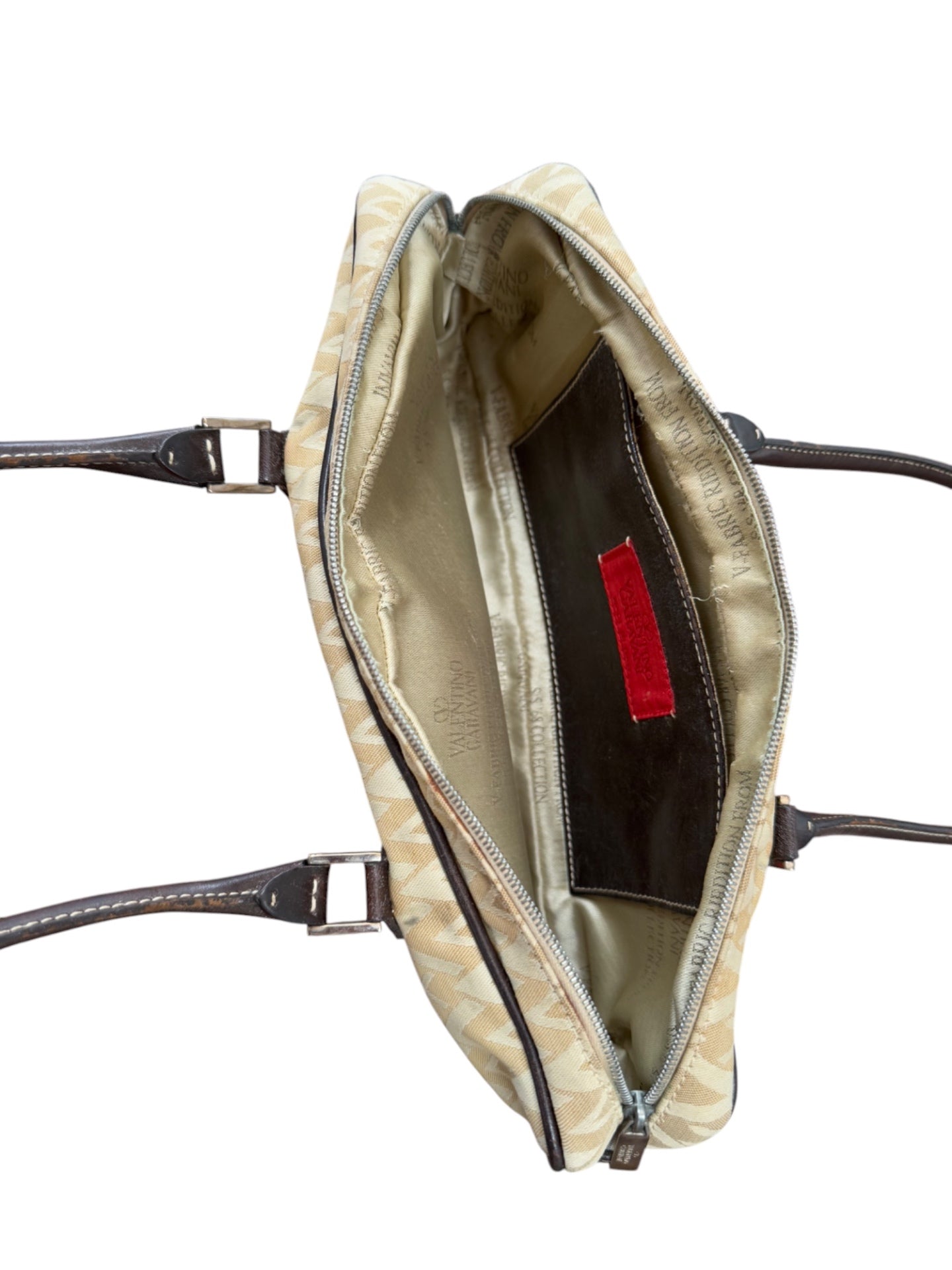 Not specified Handbag Beige and black