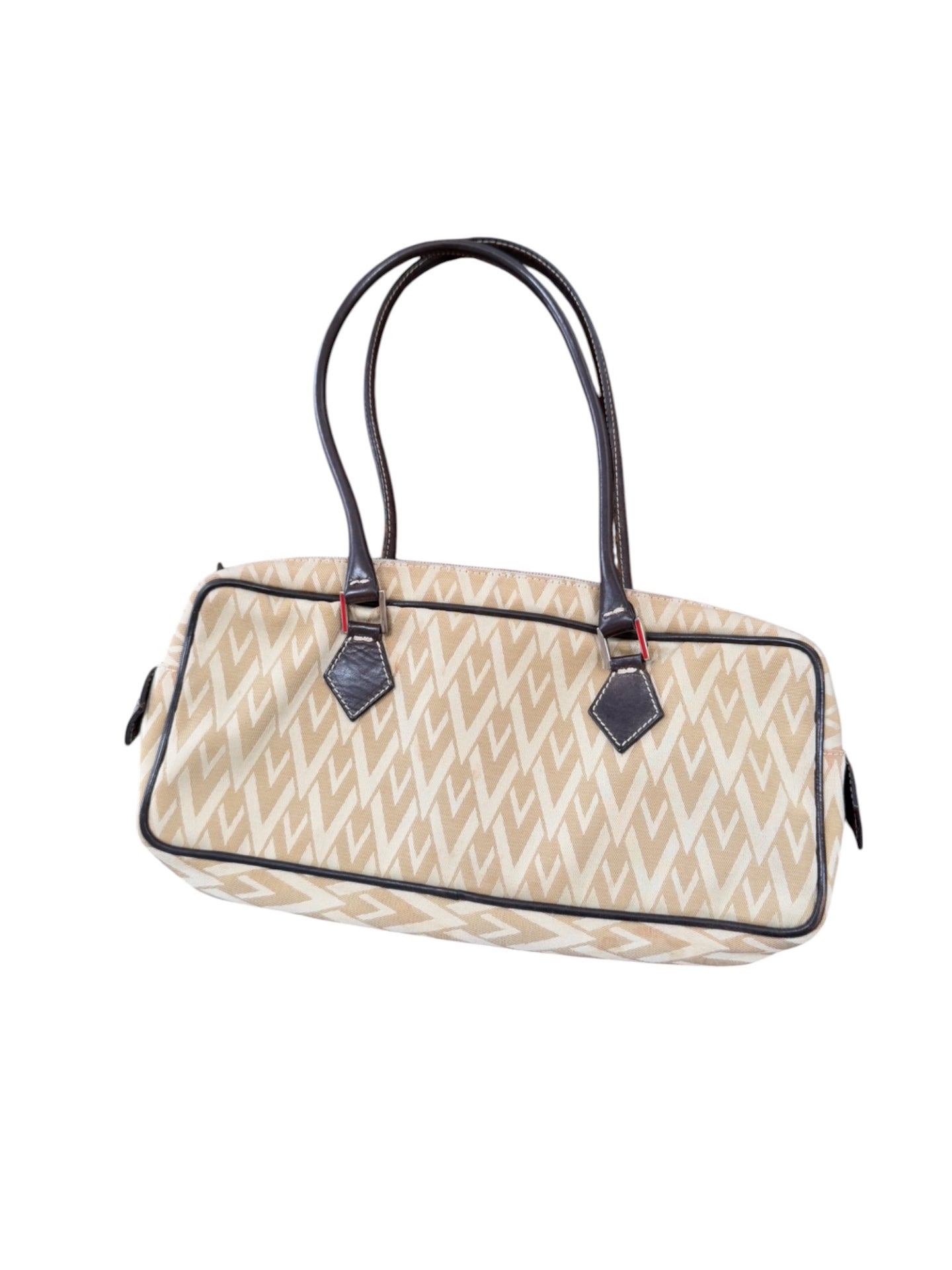 Not specified Handbag Beige and black