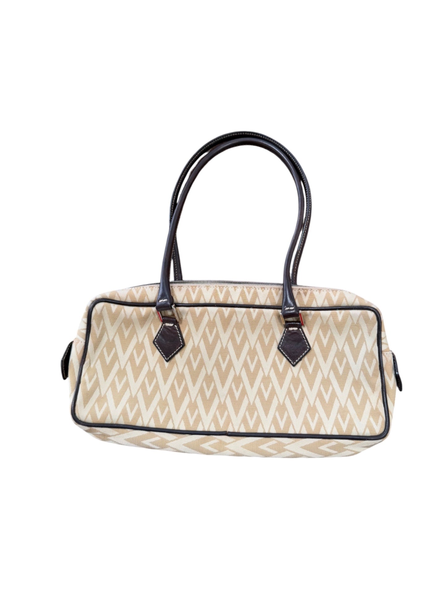 Not specified Handbag Beige and black