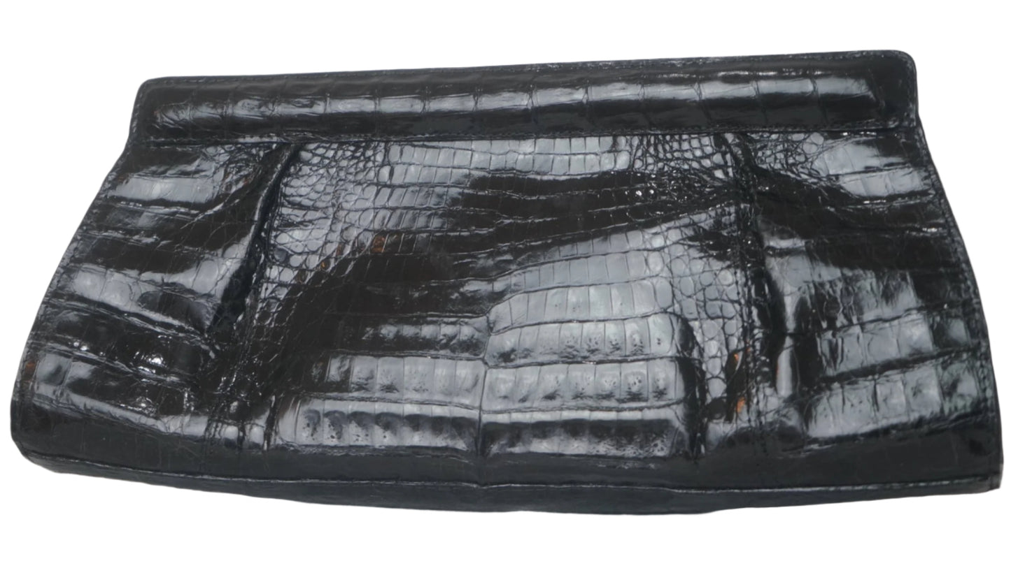 Nancy Gonzalez Crocodile Clutch