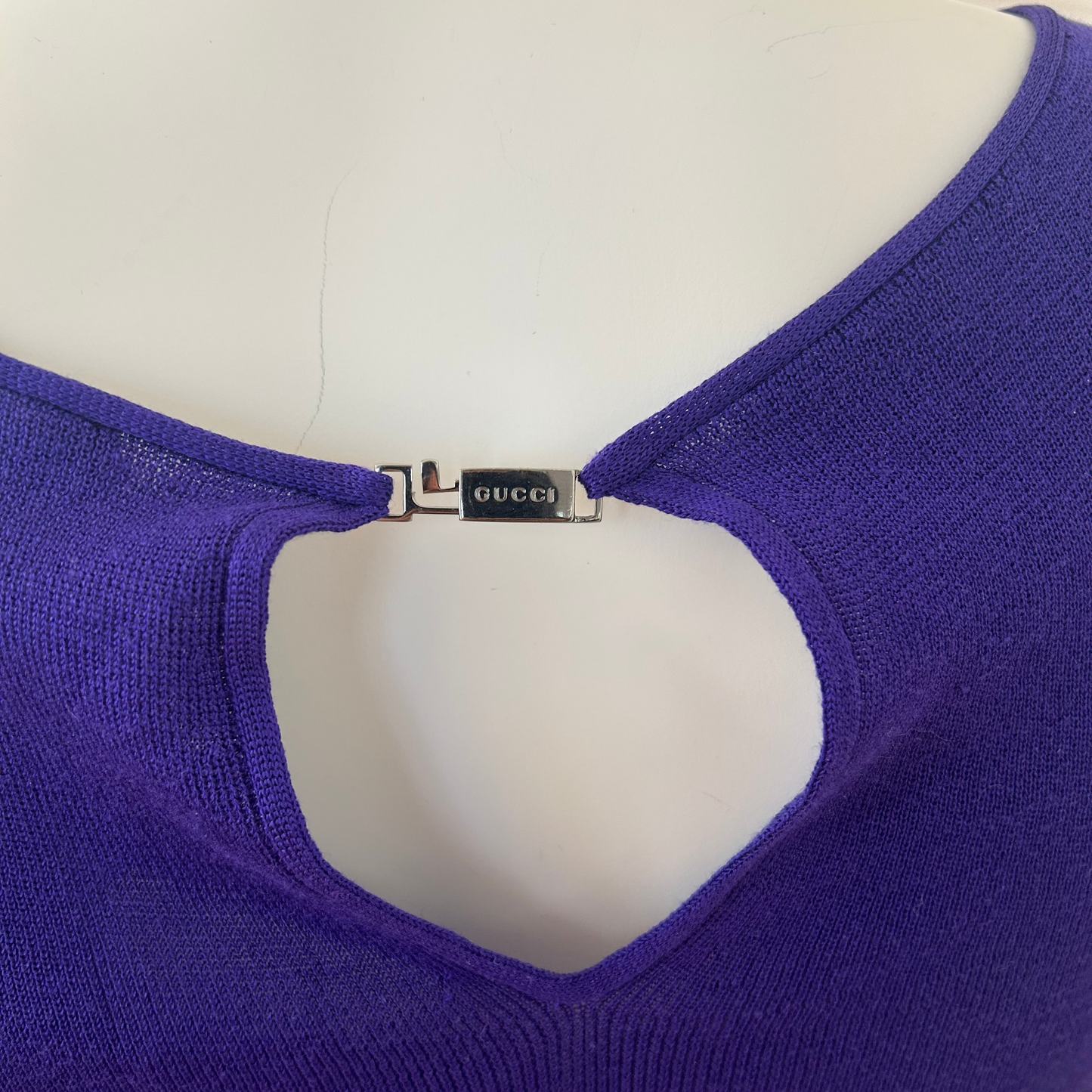 Gucci Knit Back Clip Tank Top