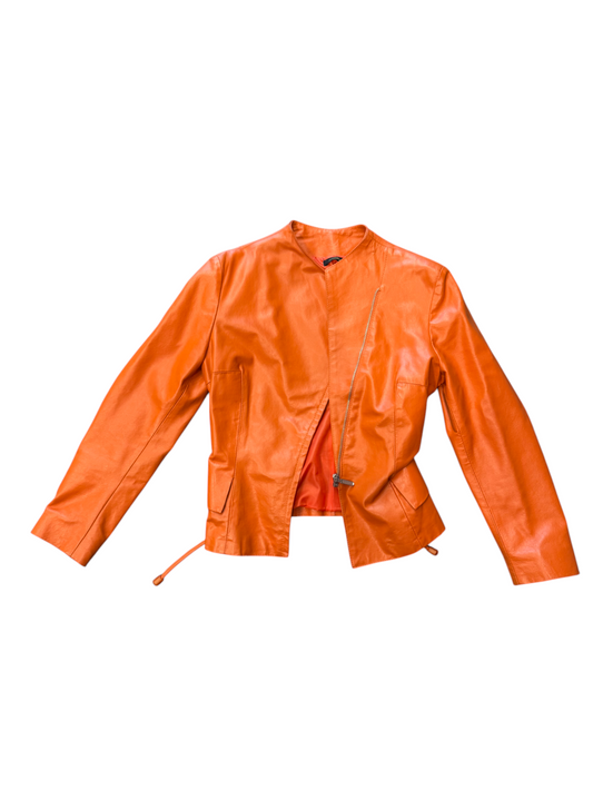 Leather Zip Up Jacket