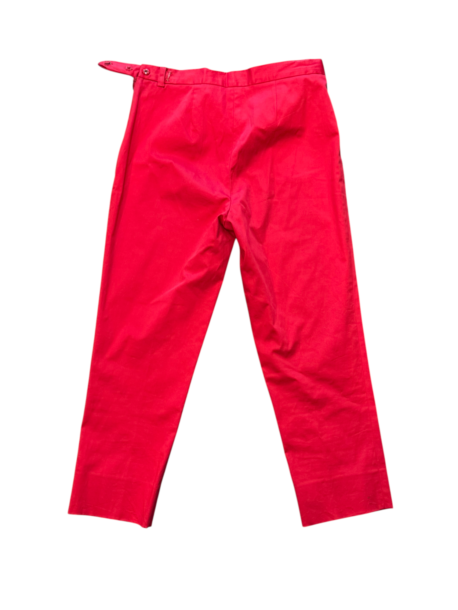 Red pants on a white background