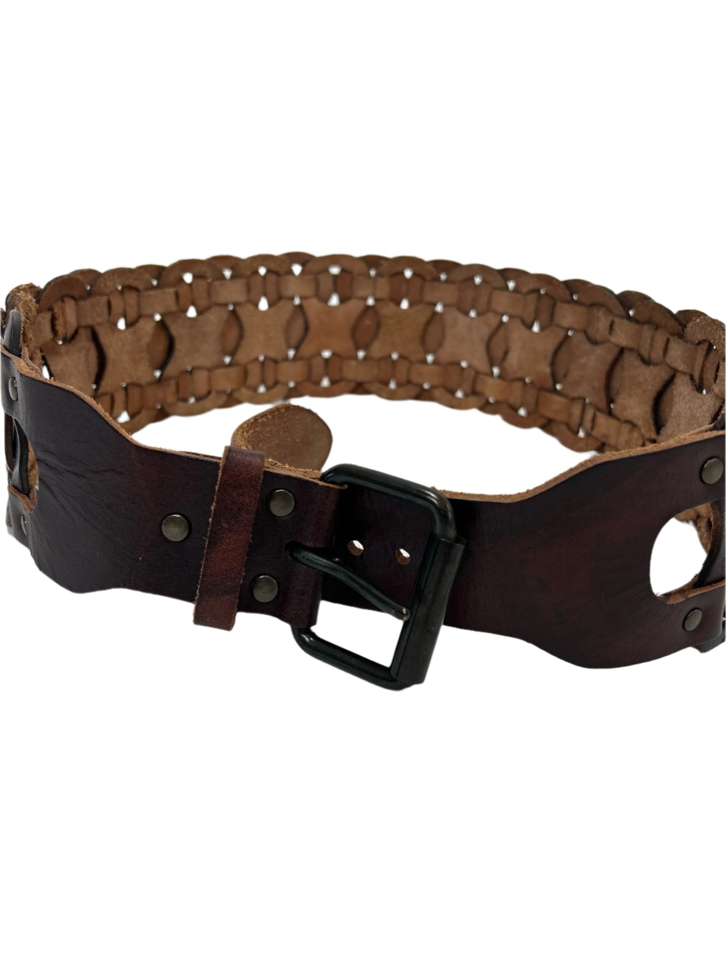 Leather Weave Belt