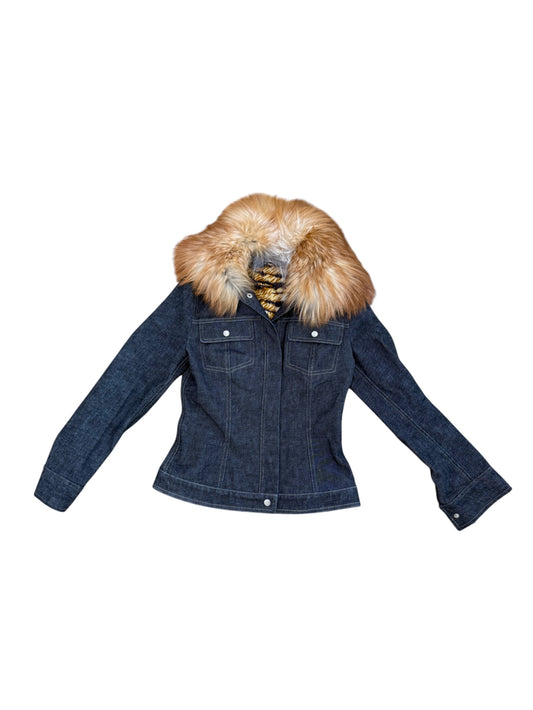 Dolce & Gabbana  Fur-Trimmed Denim Jacket – Late 1990s / Early 2000s