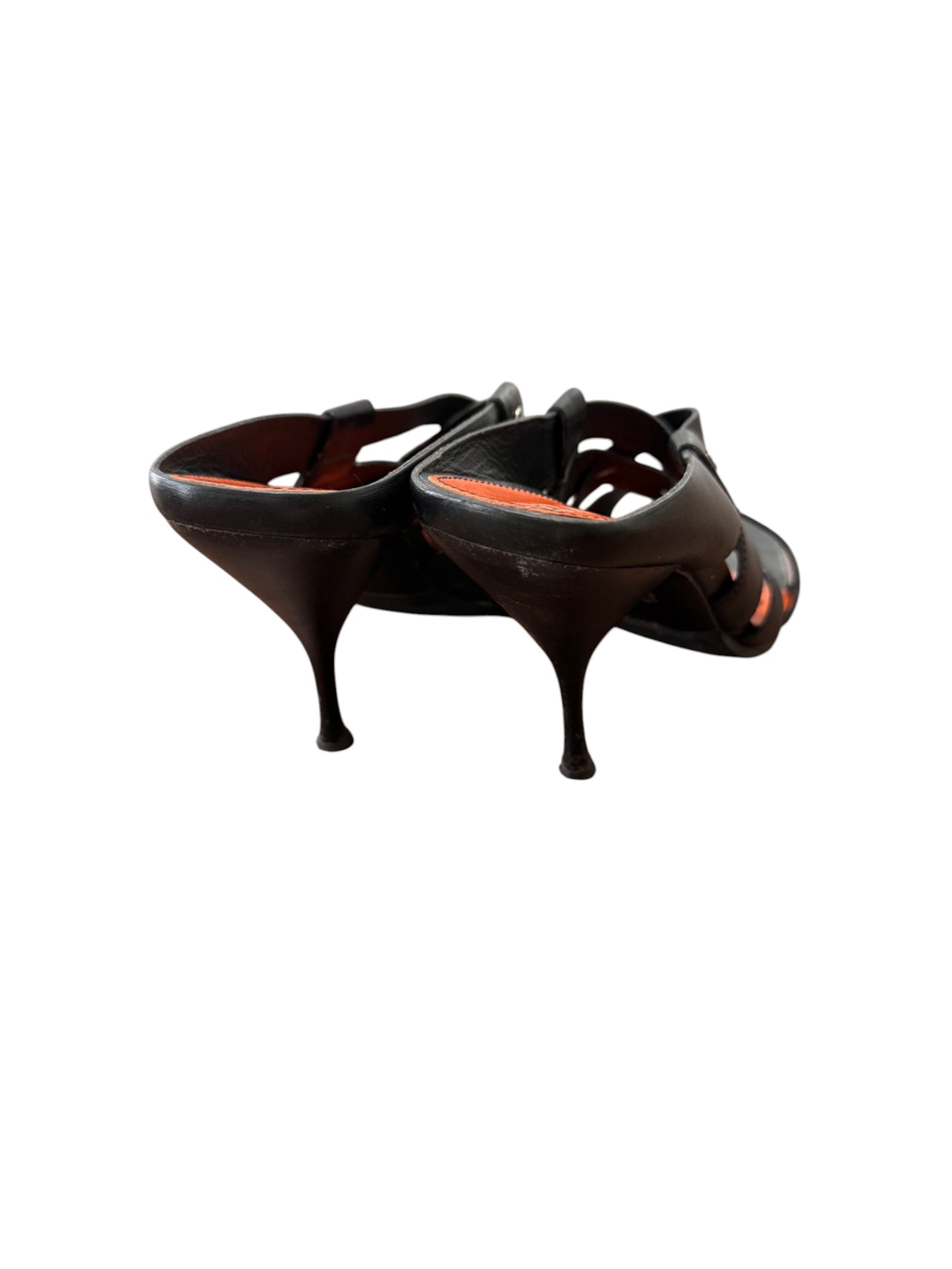 Vintage Prada Strappy Leather Kitten Heels – Size 38