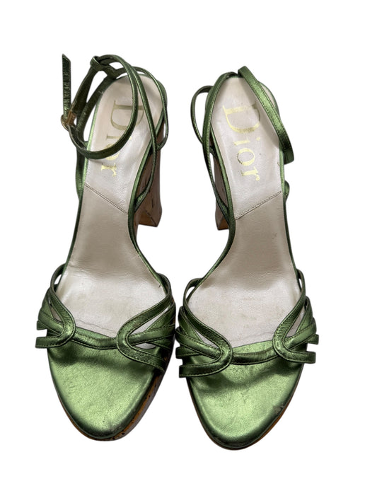 Dior Strappy Corc Wedges