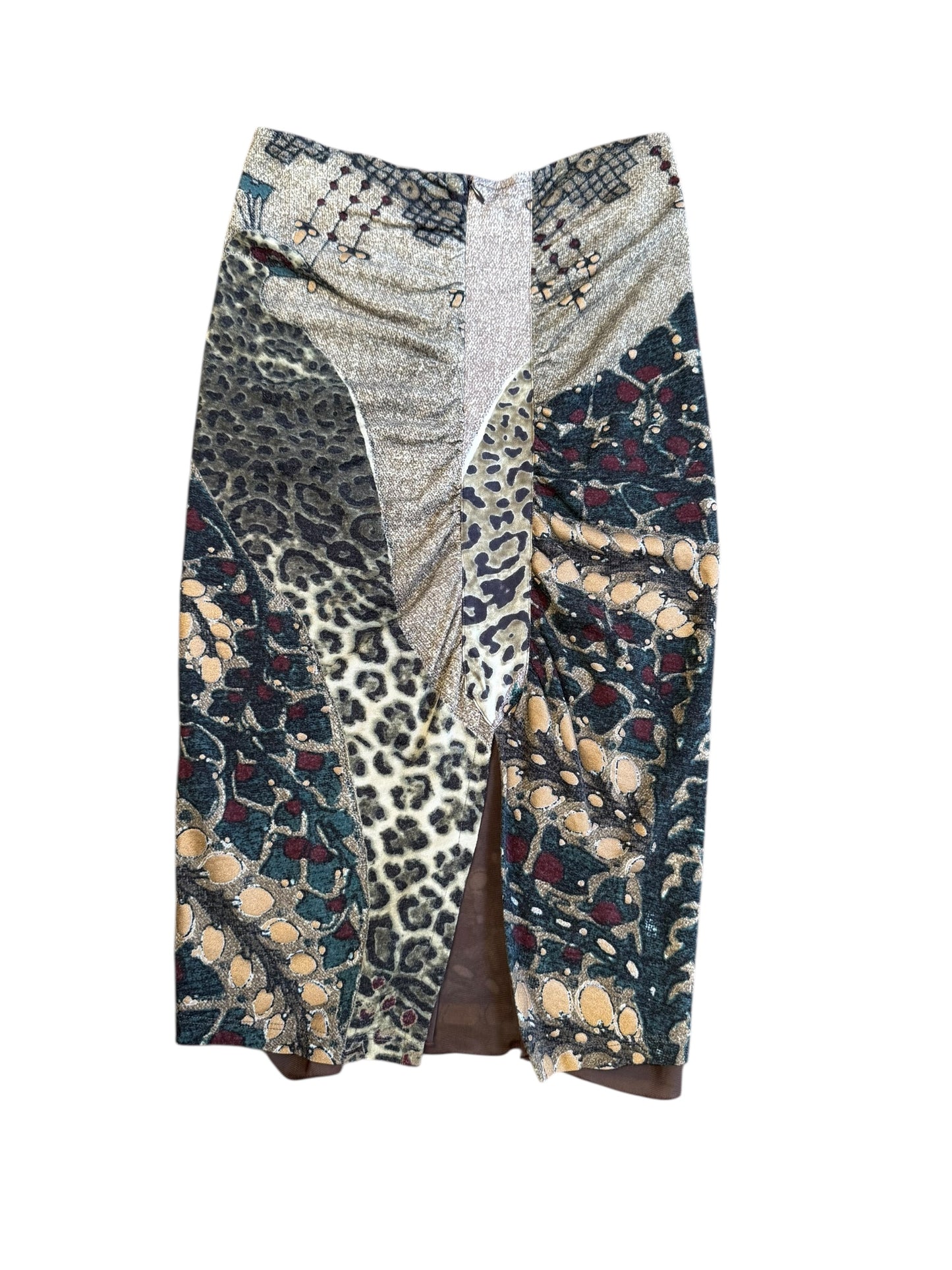 Roberto Cavalli Tapestry Wool Skirt (Early 2000s)