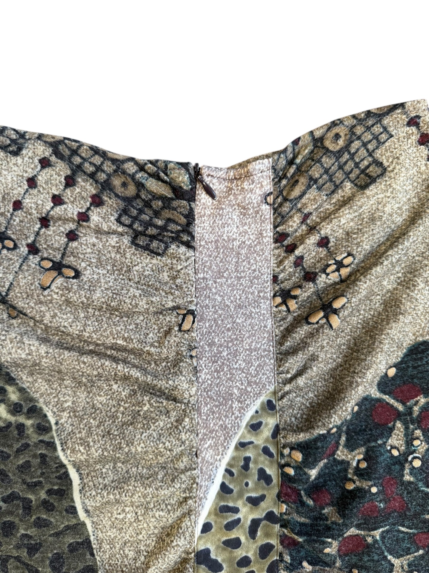 Roberto Cavalli Tapestry Wool Skirt (Early 2000s)