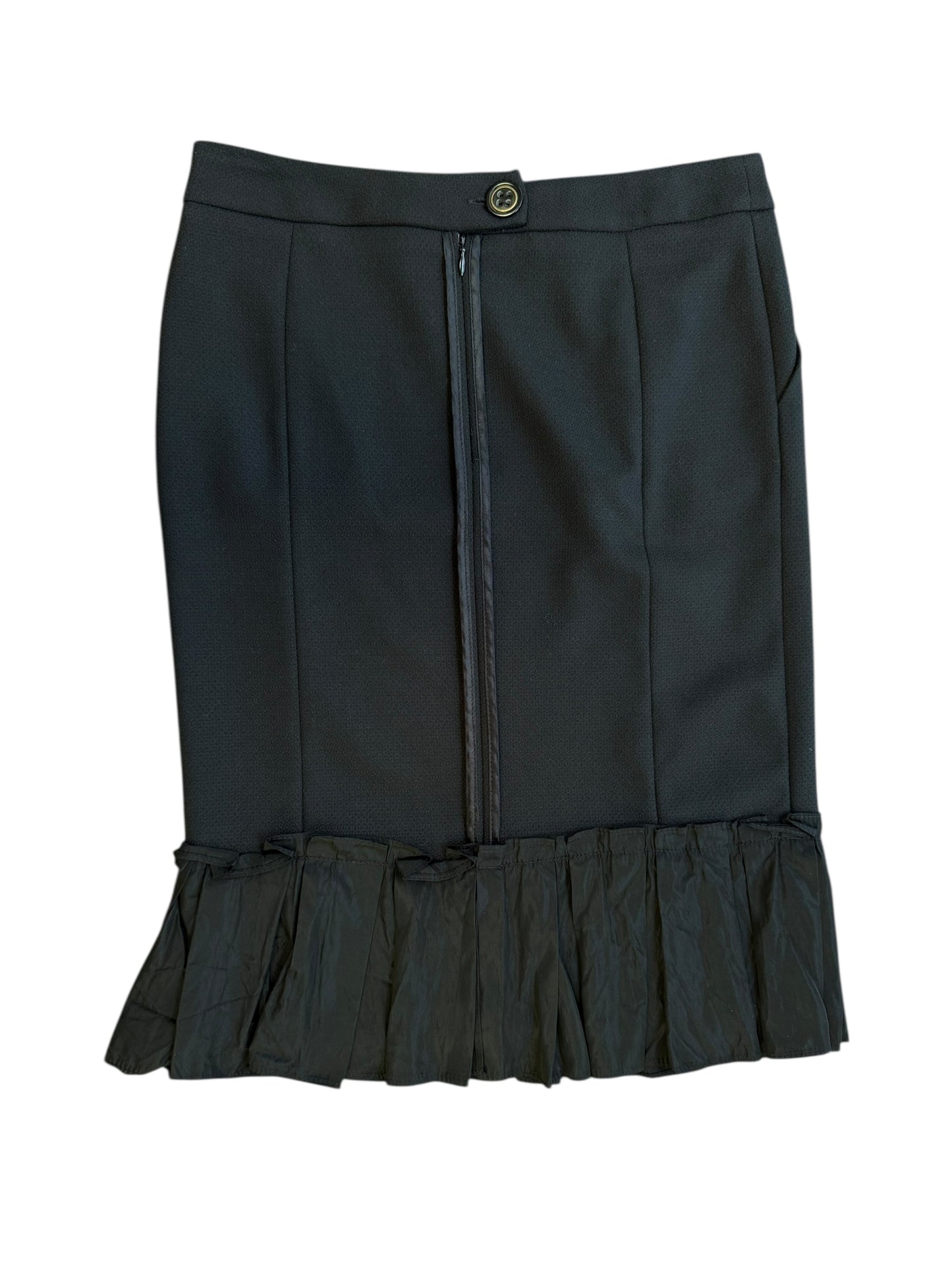 D&G Ruffle Hem Pencil Skirt