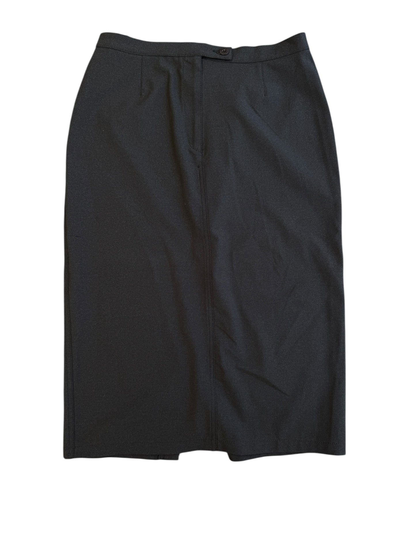 Fendi Jeans Gunmetal Pencil Skirt