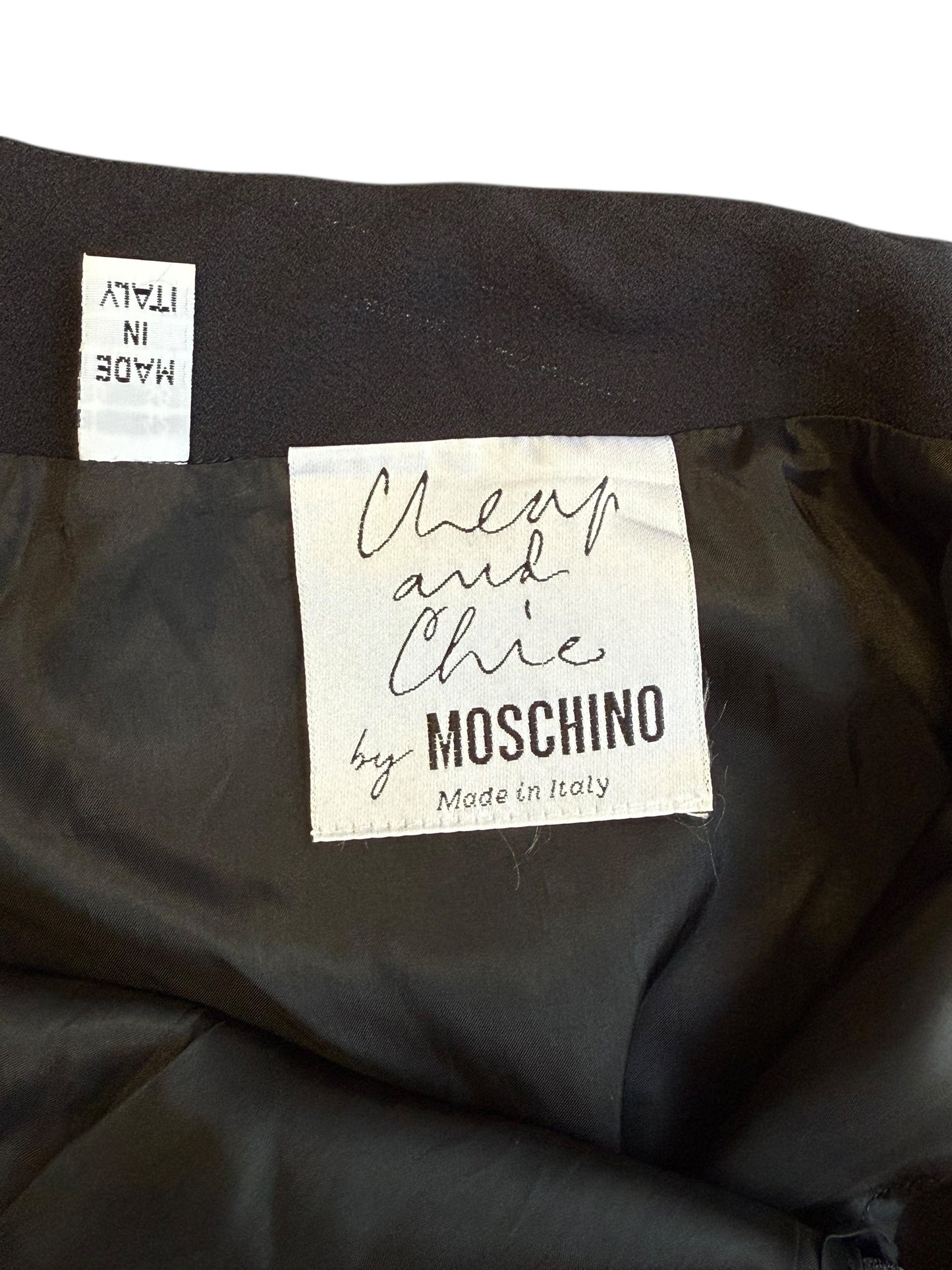 Moschino B&W Tuxedo Skirt