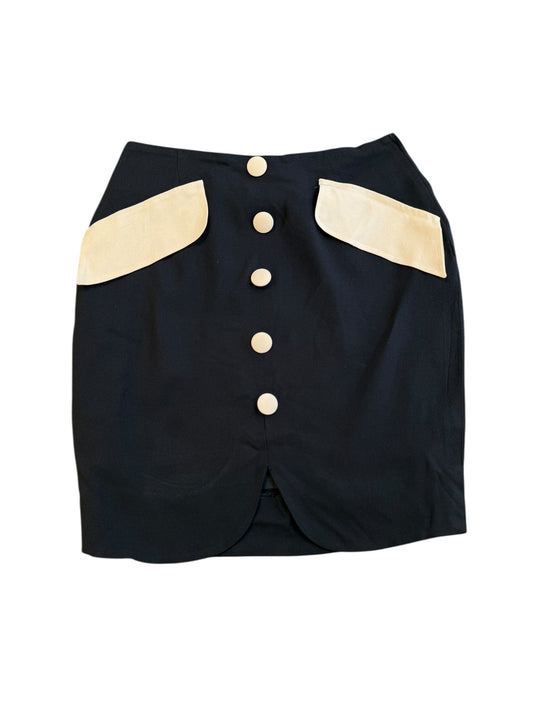 Moschino B&W Tuxedo Skirt