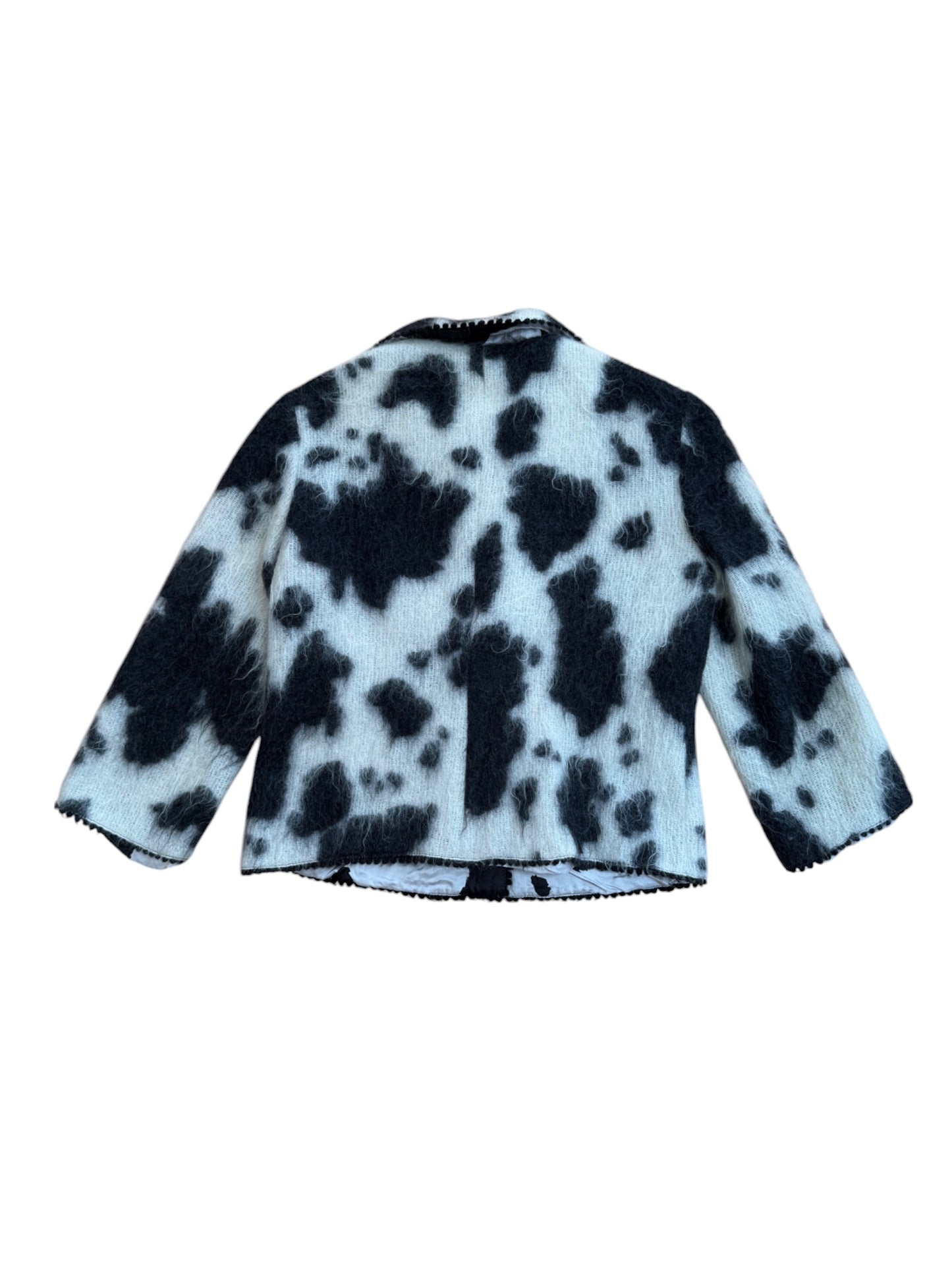 Moschino Cow Print Mohair Jacket