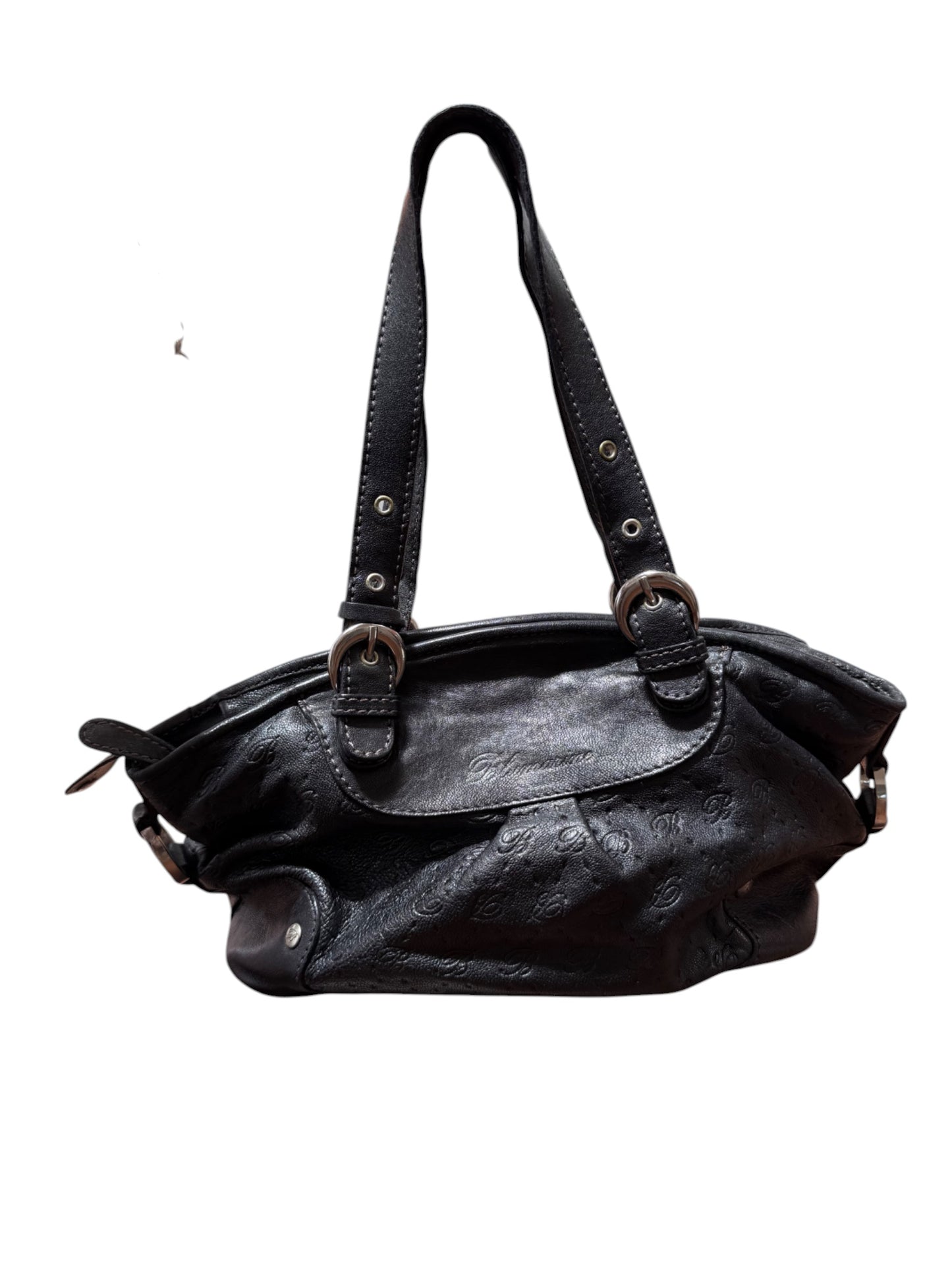 Blumarine Embossed Leather Shoulder Bag