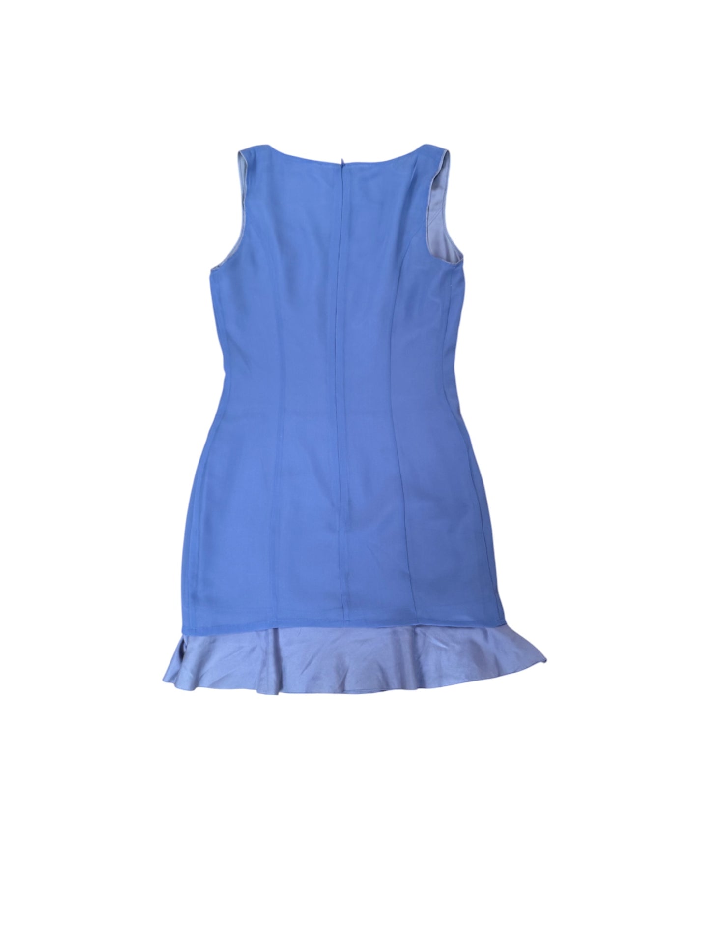 Valentino Lilac Sleeveless Ruffle-Hem Dress (No Tag)