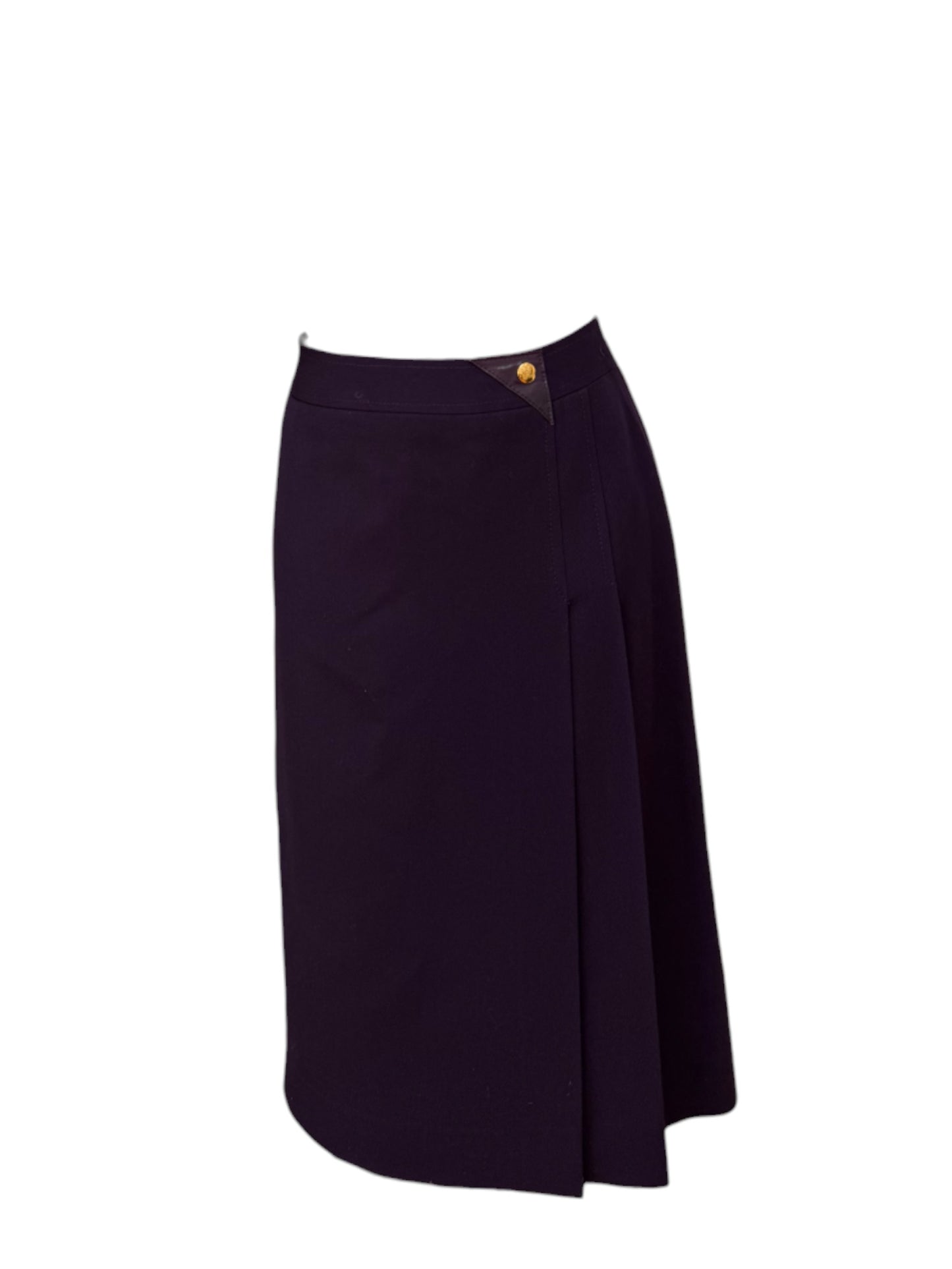 CÉLINE Wool Wrap Skirt
