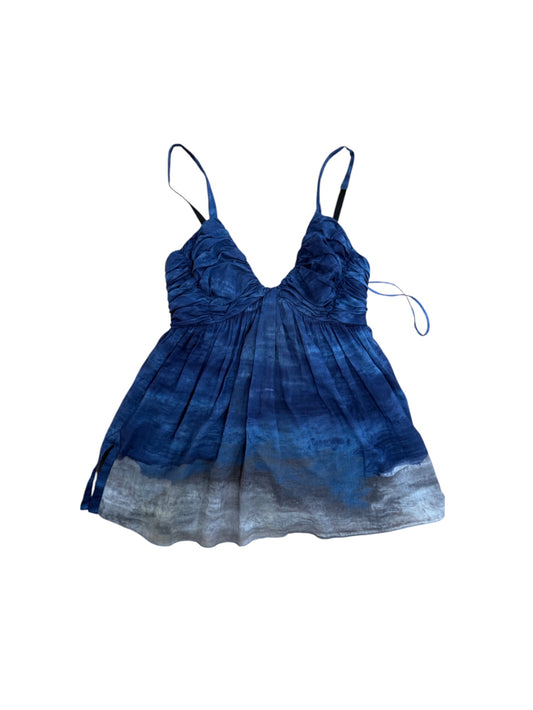 Prada Bustier Ombré  Babydoll Top