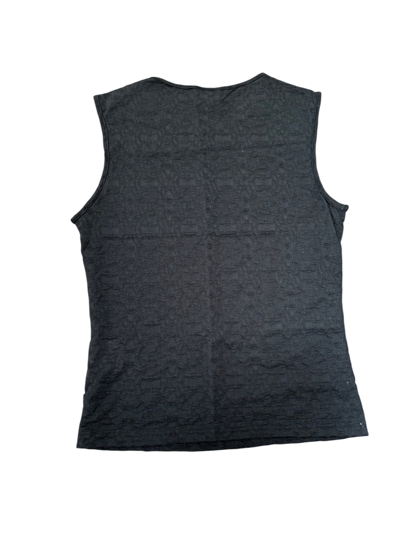Versace Jeans Couture Flocked Sleeveless Top