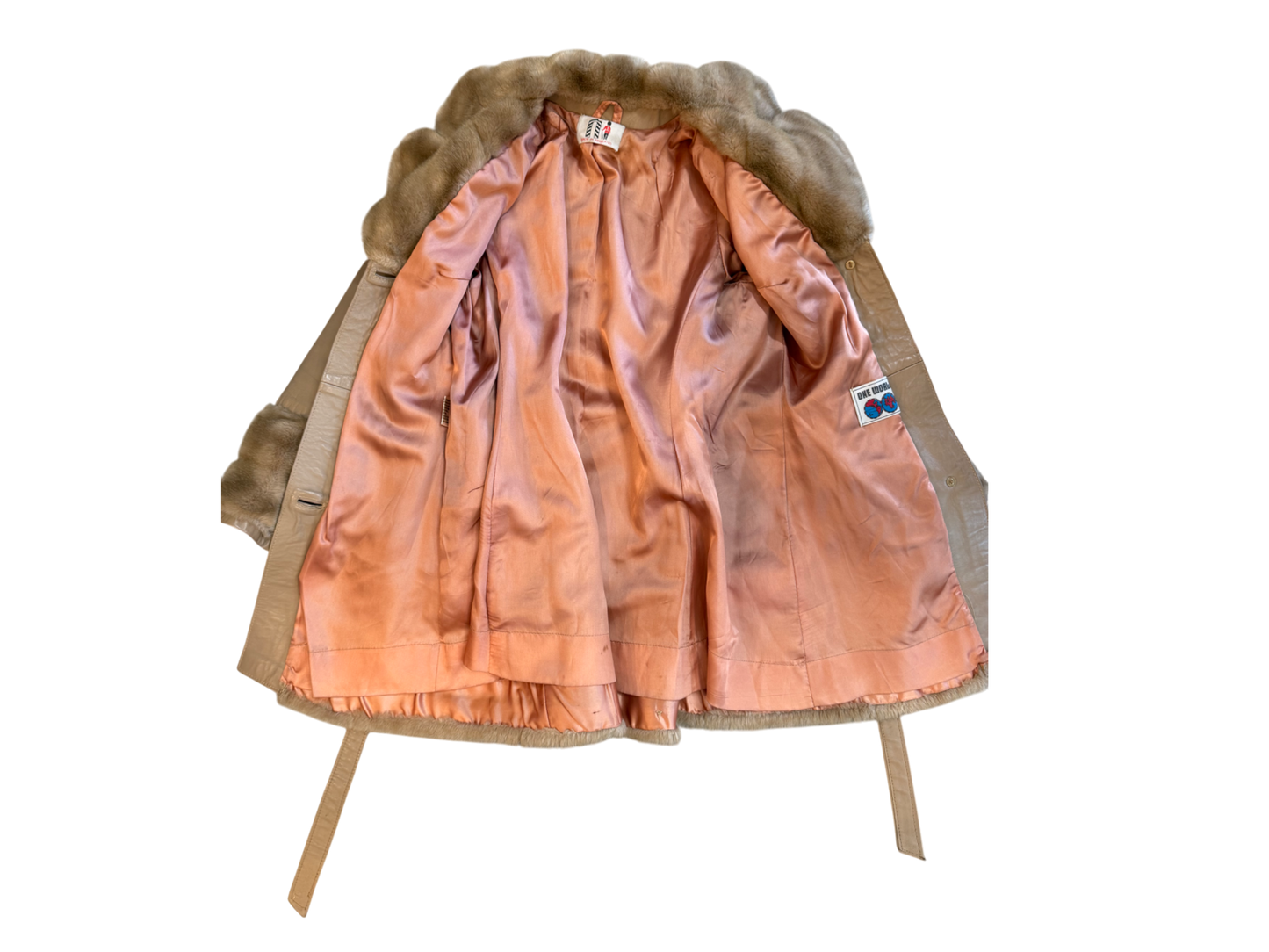 One World Shearling Leather Coat Made in England