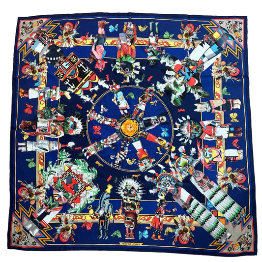 Hermes "Kachinas" Scarf by kermit Oliver