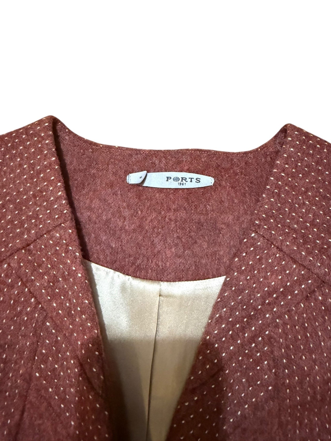 Ports 1961 Front Clip Dress Dress S Maroon