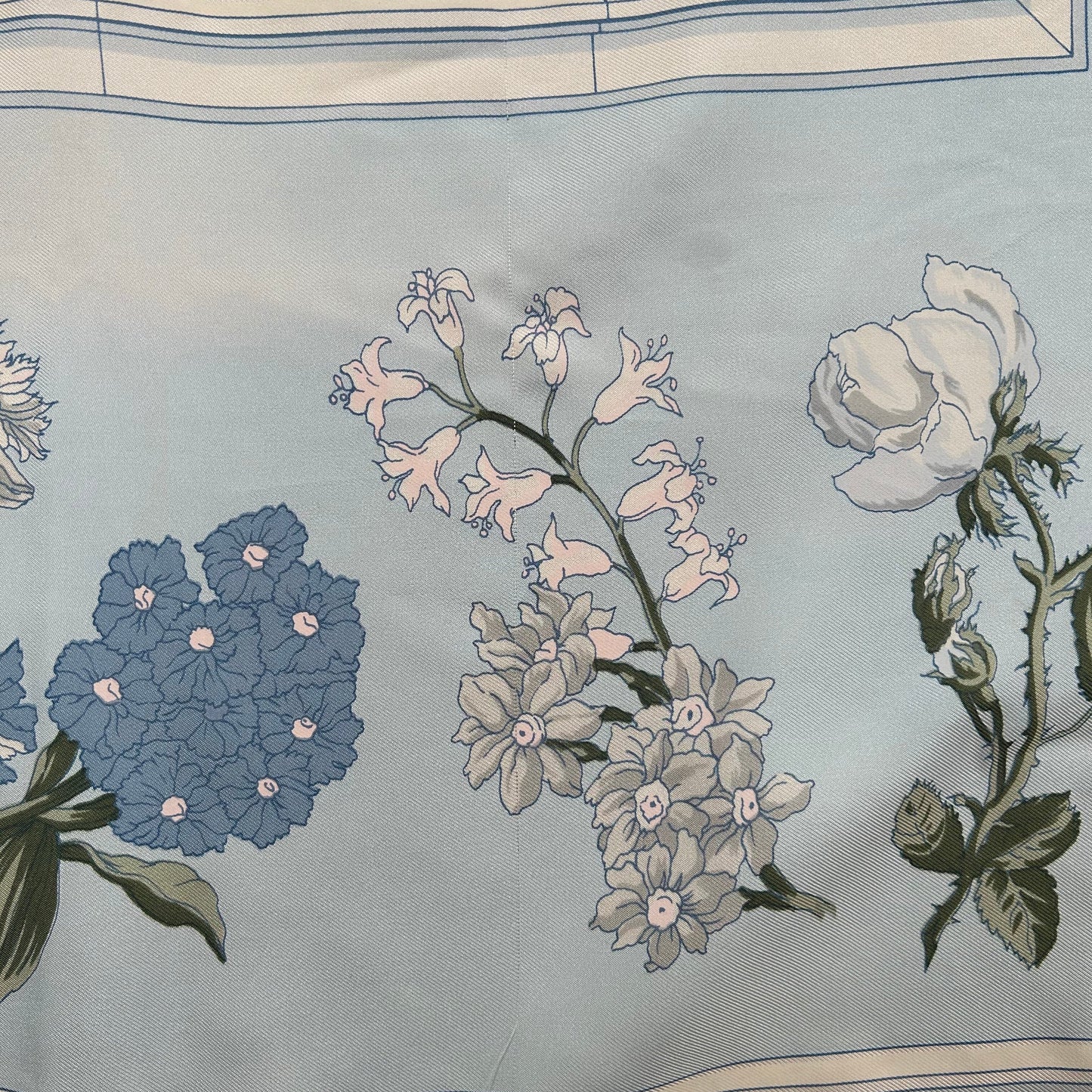 Hermes "Quai Aux Fleurs" Silk Scarf