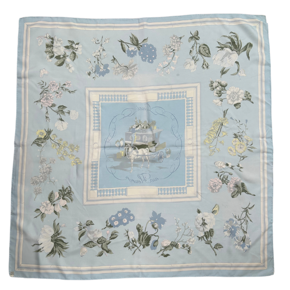 Hermes "Quai Aux Fleurs" Silk Scarf