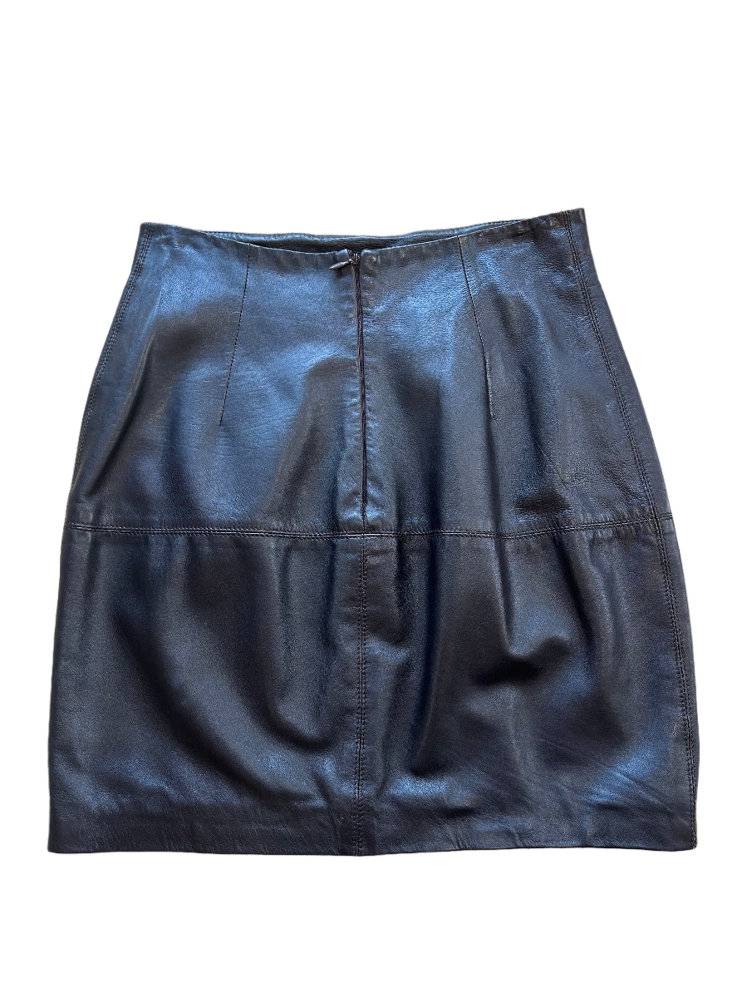 Italian Leather Mini Skirt