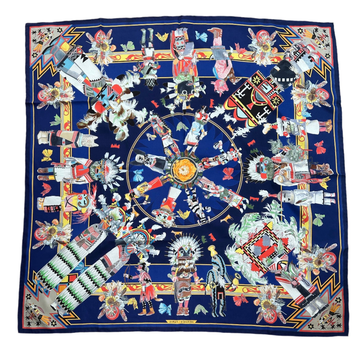 Hermes "Kachinas" Scarf by kermit Oliver