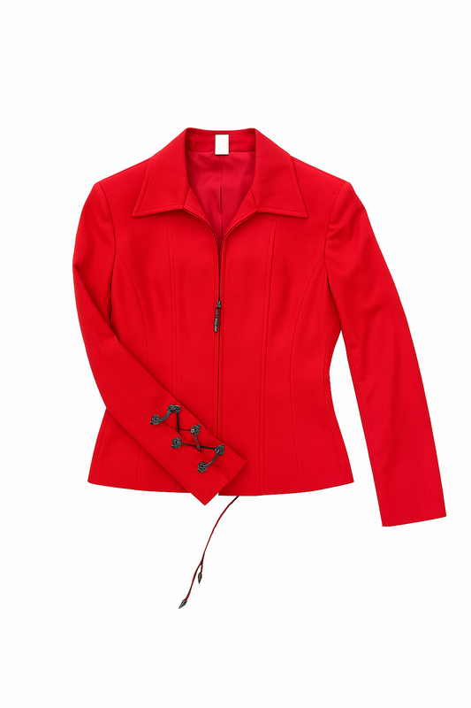 Versace Snake Lace Up Back Blazer