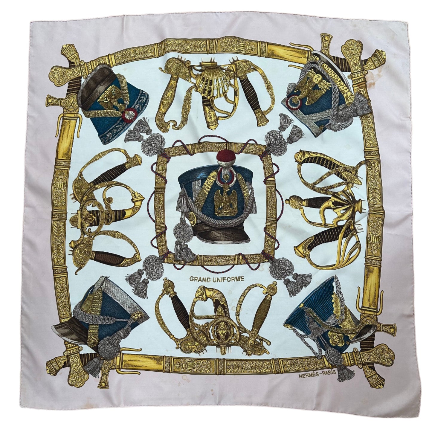 Hermes "Grand Uniforme" Silk Scarf