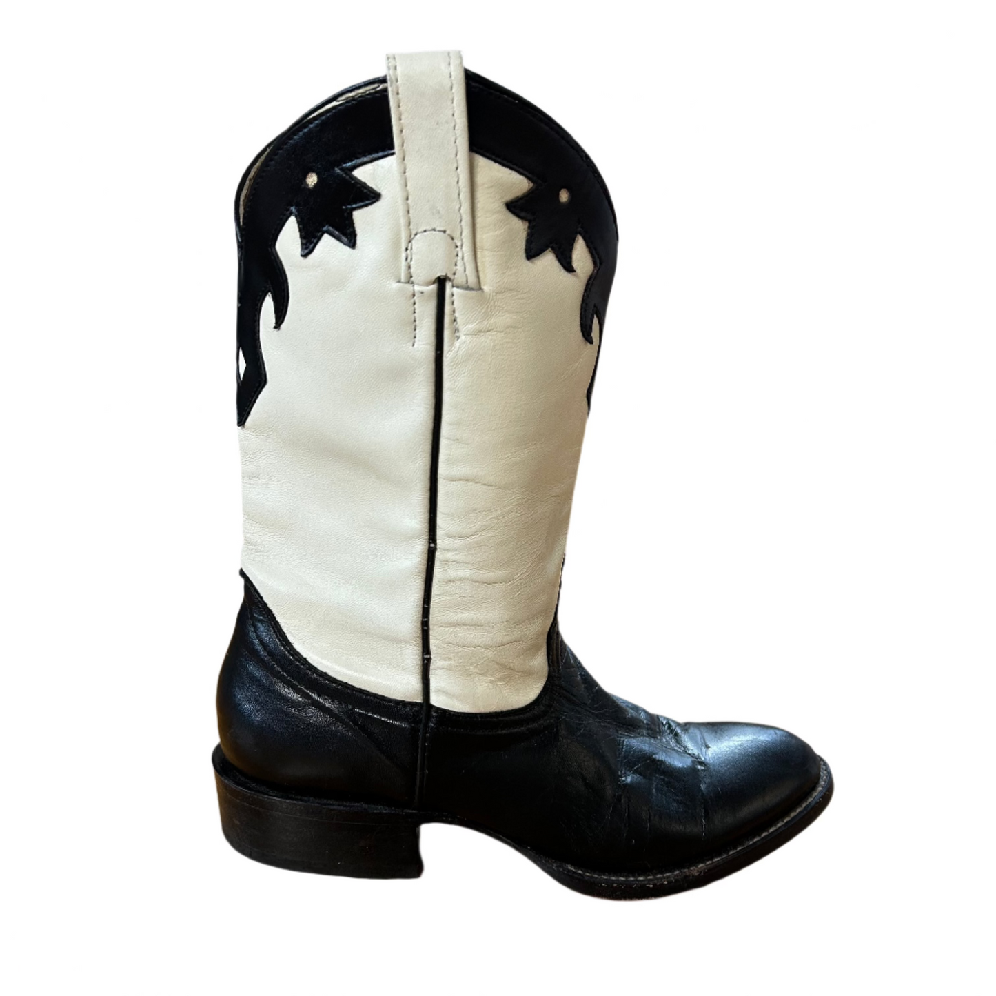 Black and White cowboy boots Cowtown