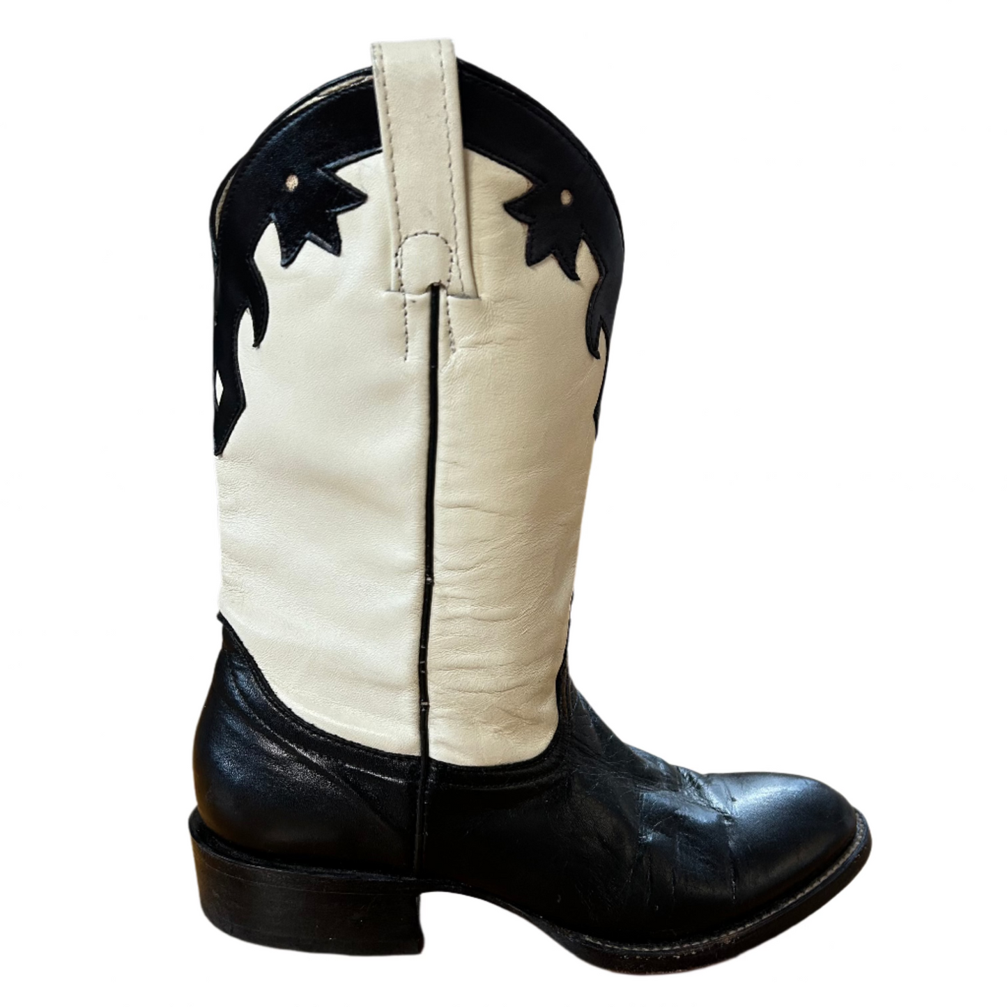 Black and White cowboy boots Cowtown