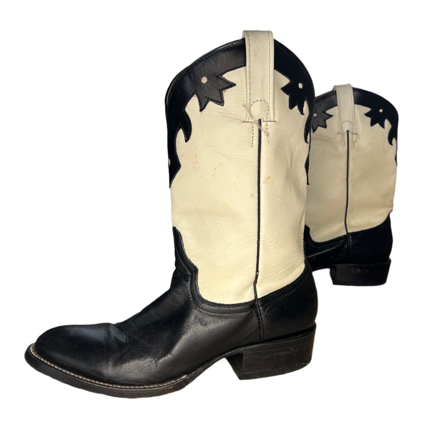 Black and White cowboy boots Cowtown