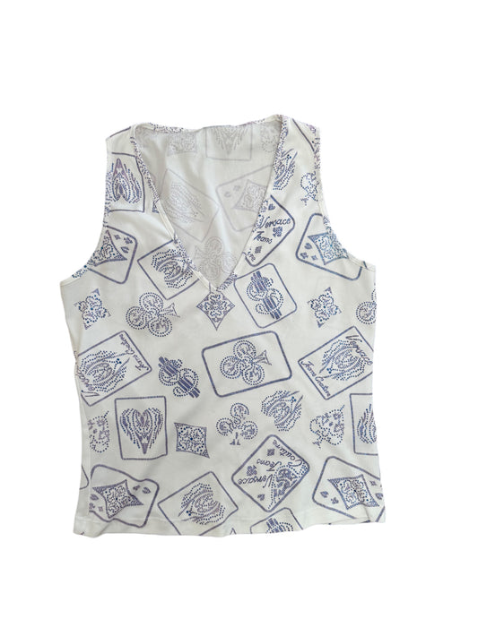 Versace Casino Sleeveless Top