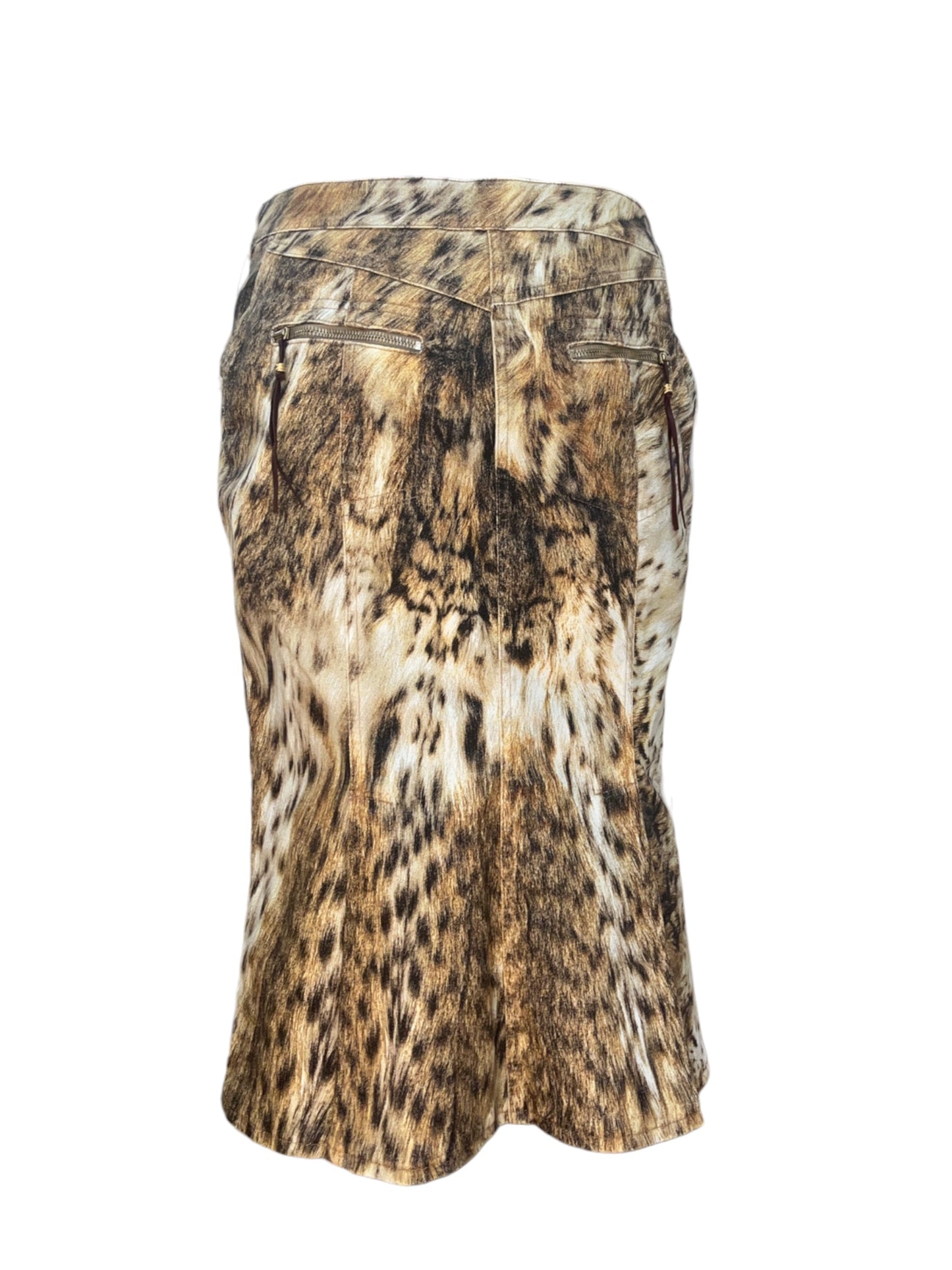 2004 Roberto Cavalli Cheetah Skirt