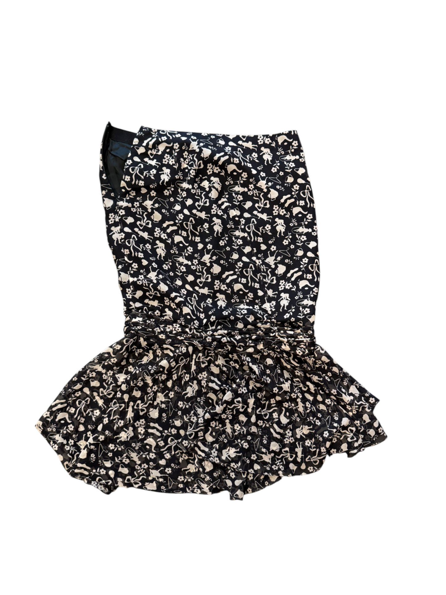 Moschino Tea Party Silk Skirt