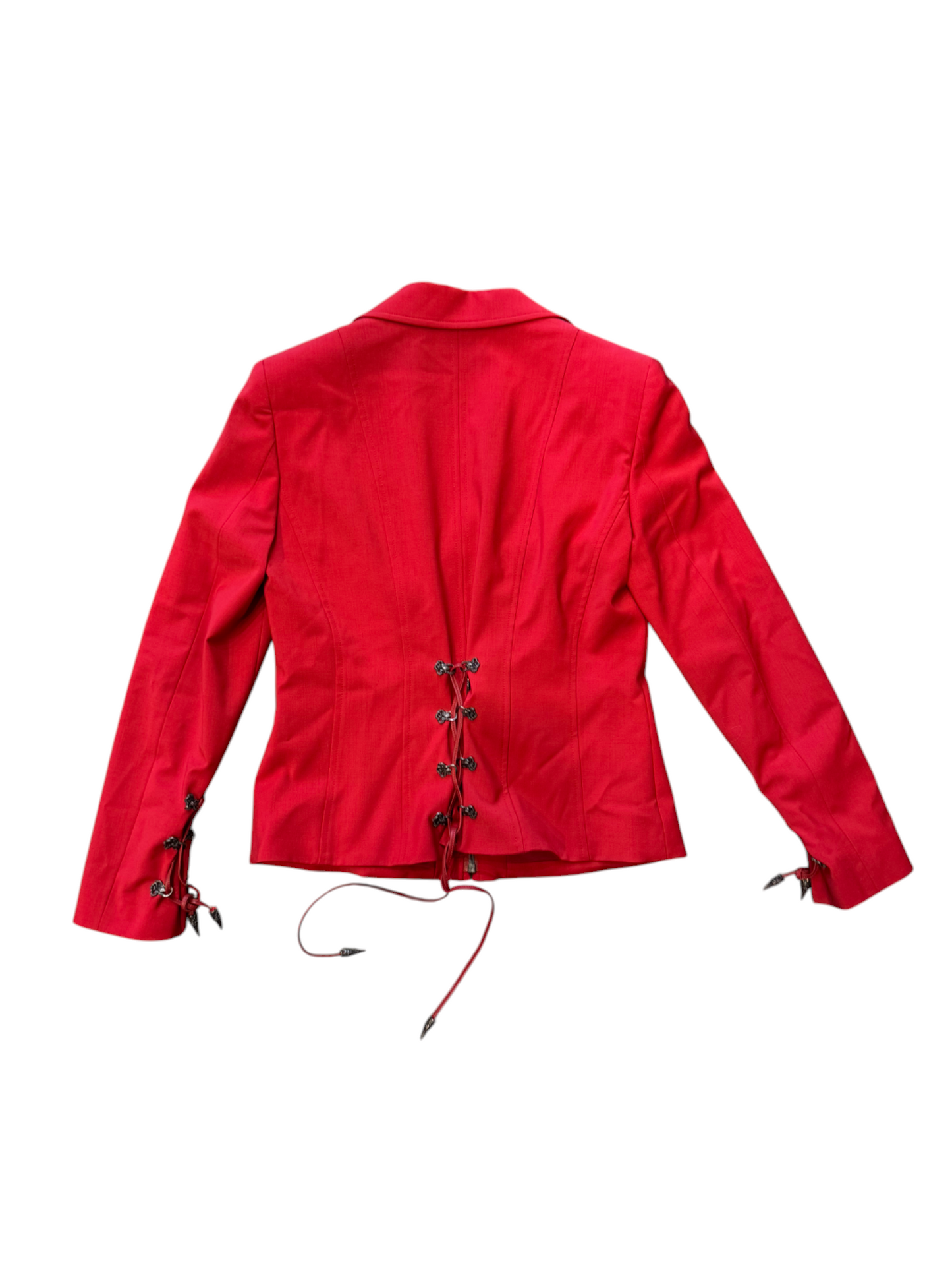 Versace Snake Lace Up Back Blazer