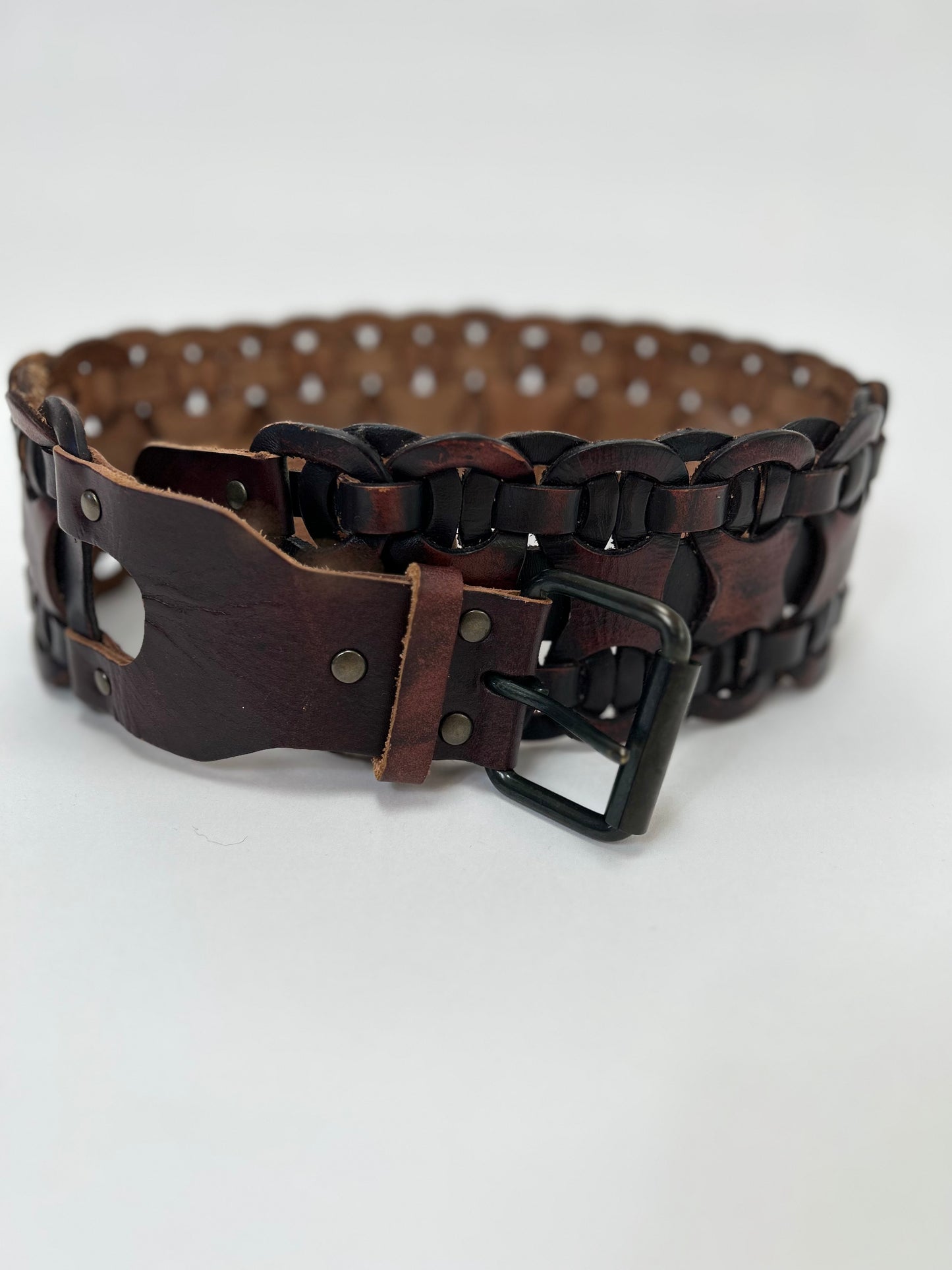 Leather Weave Belt