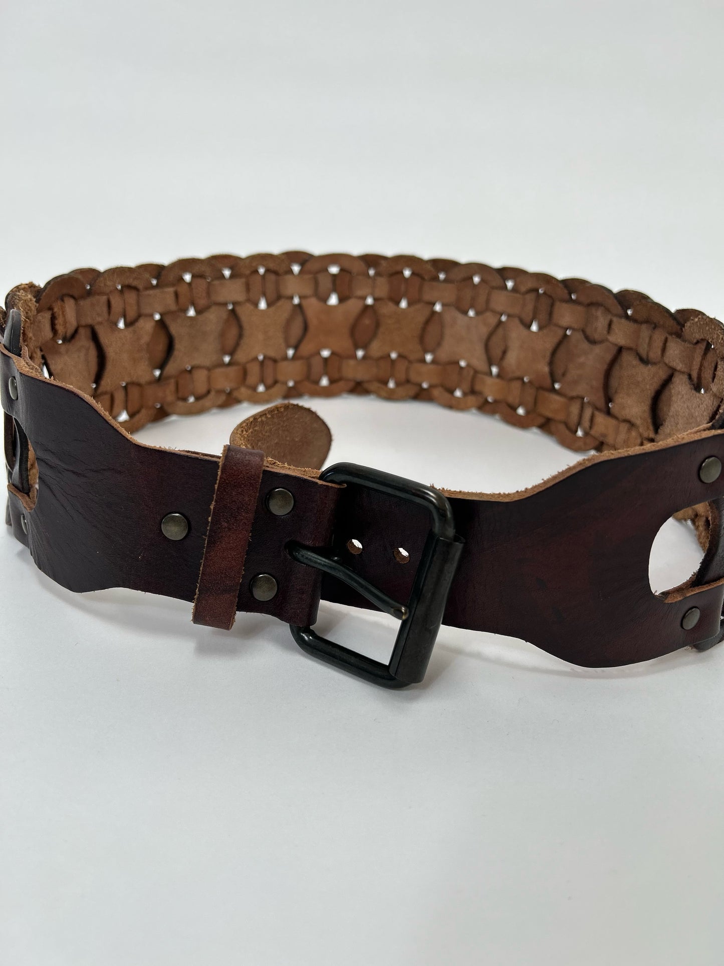 Leather Weave Belt