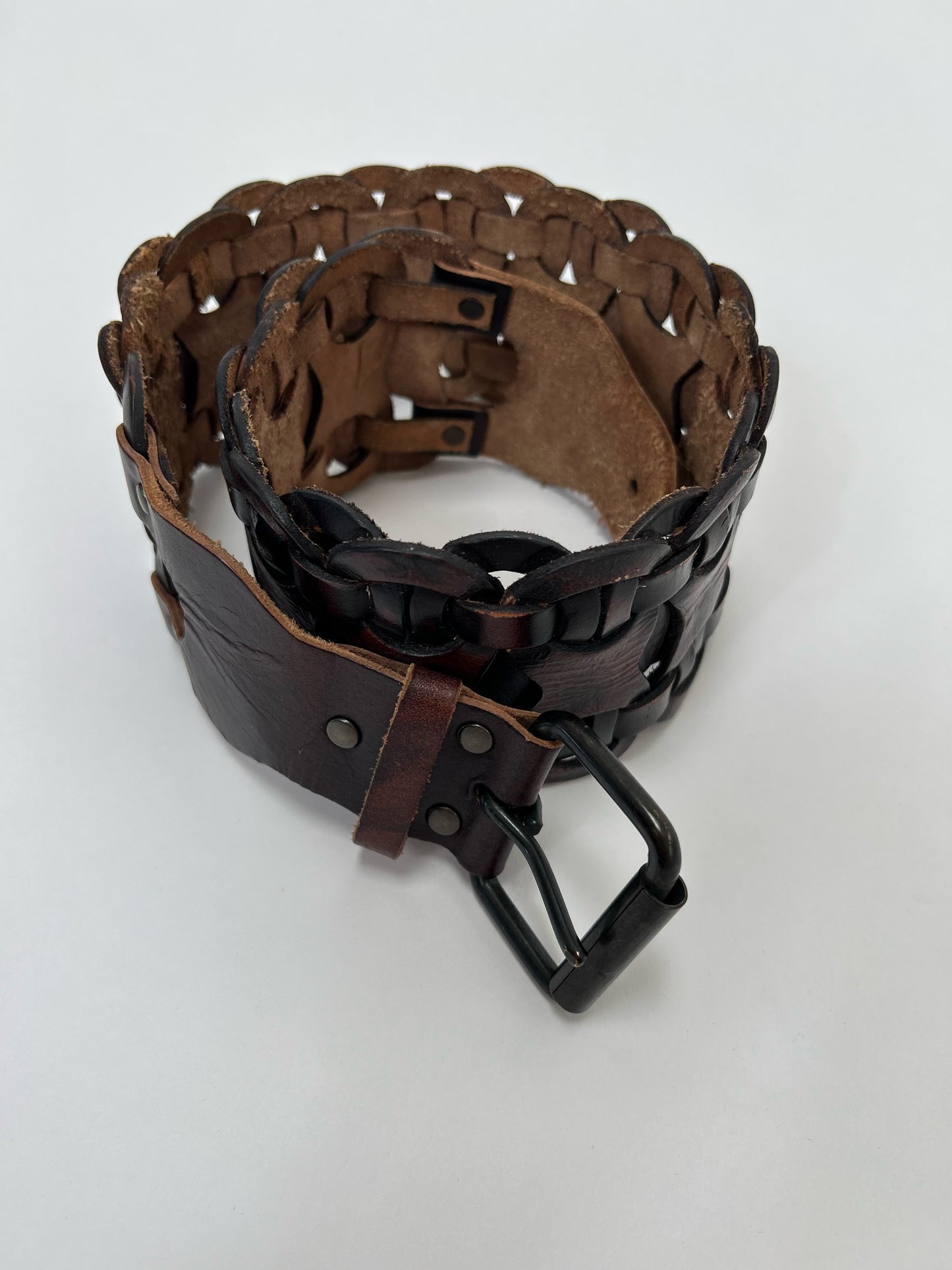 Leather Weave Belt