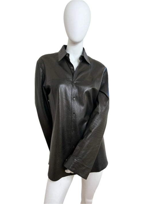 1990's Prada Leather Over shirt