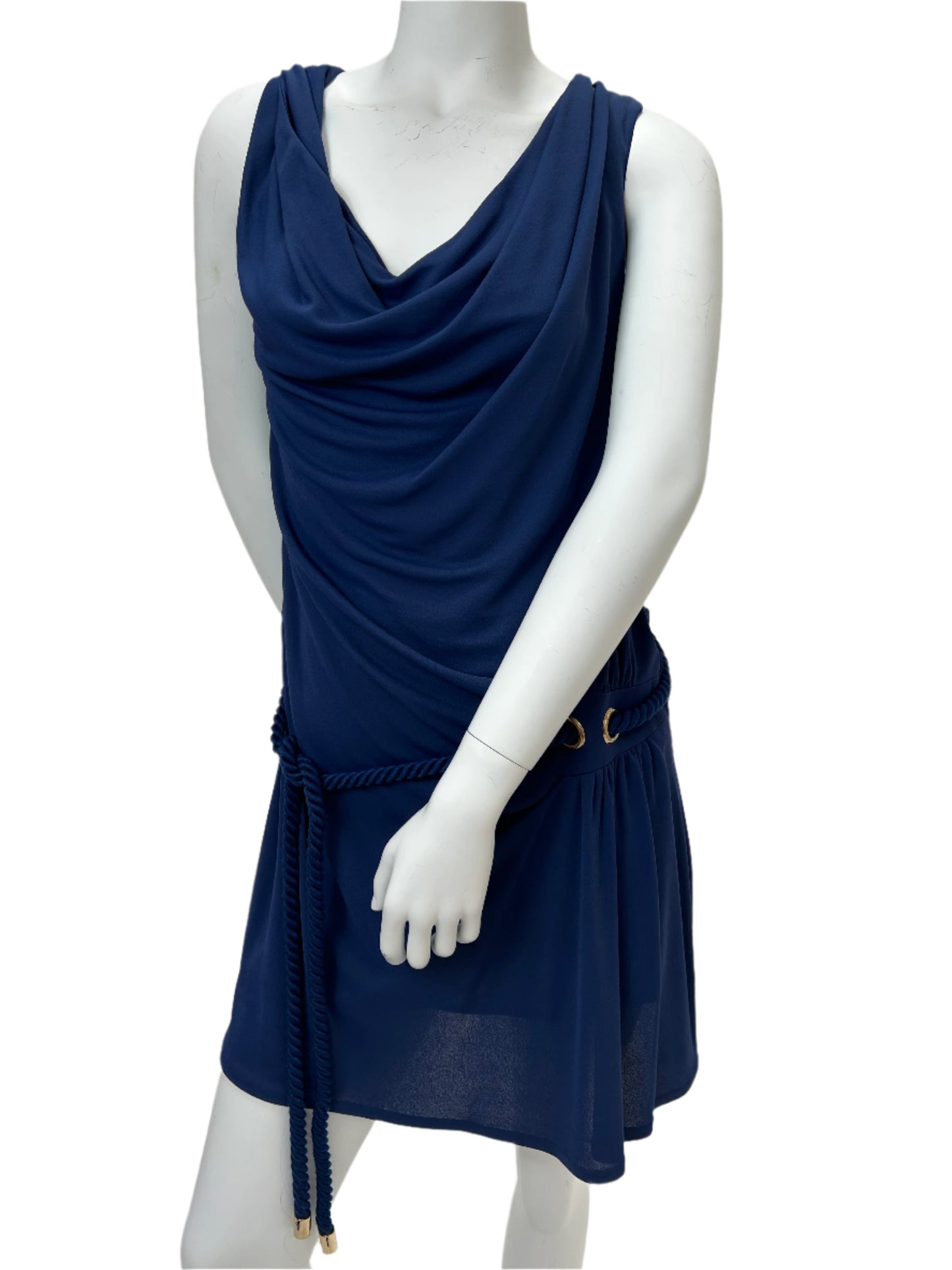 Gucci 2008 Draped Dress W/ Rope Ties