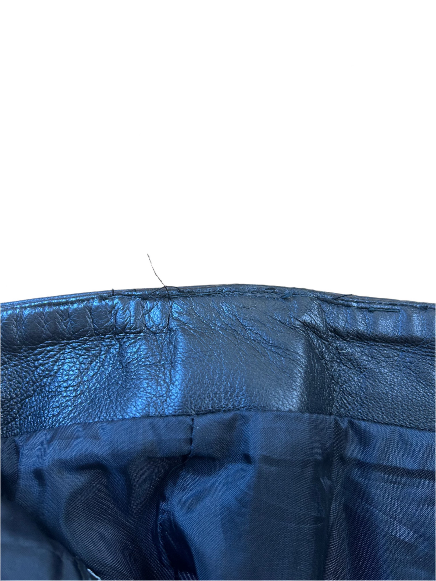 80's North Beach Italian Leather Skirt