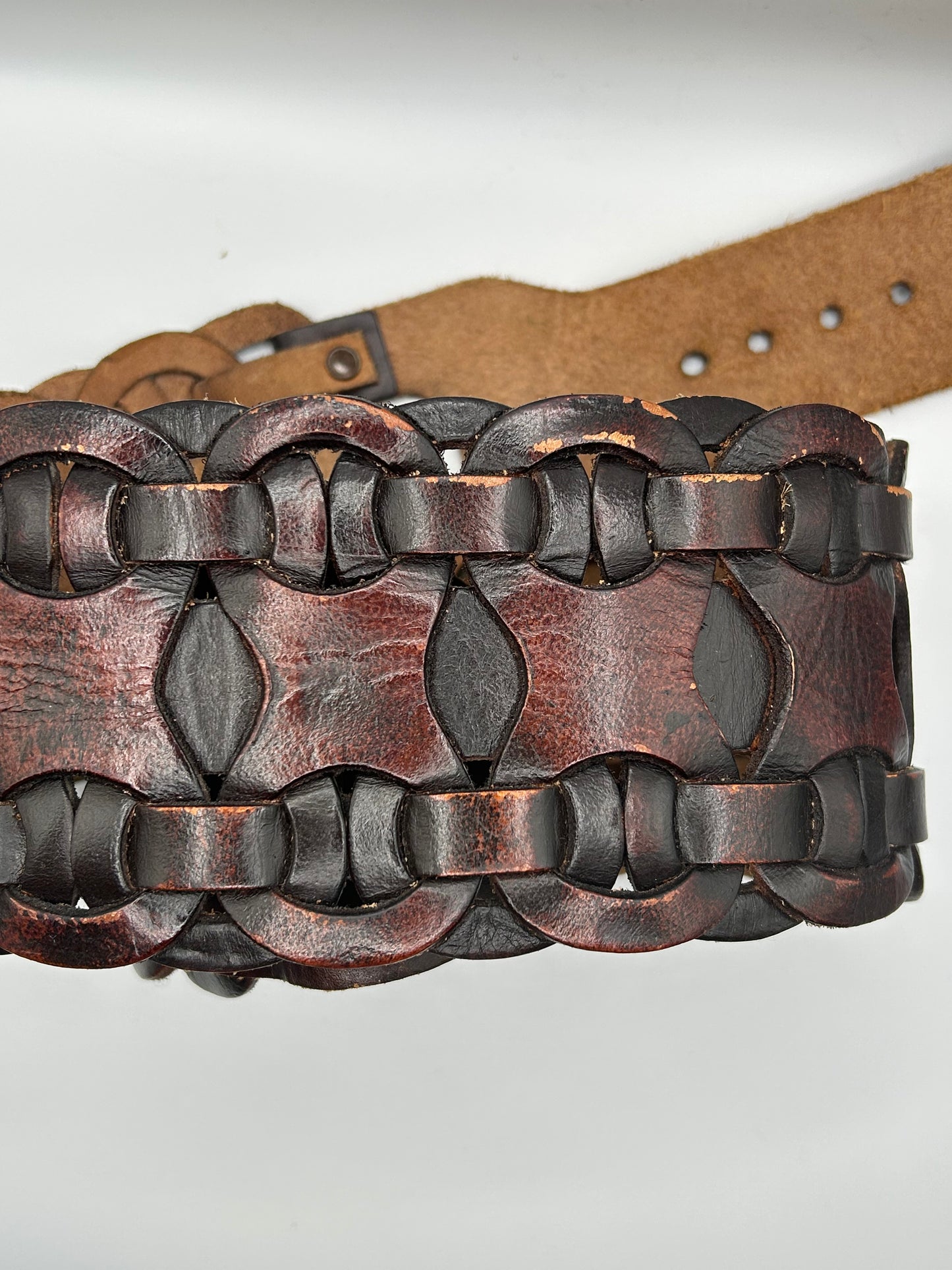 Leather Weave Belt