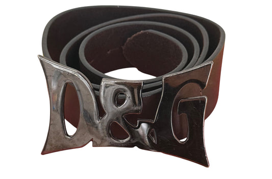 D&G by Dolce & Gabbana Wide Buckle Logo Belt