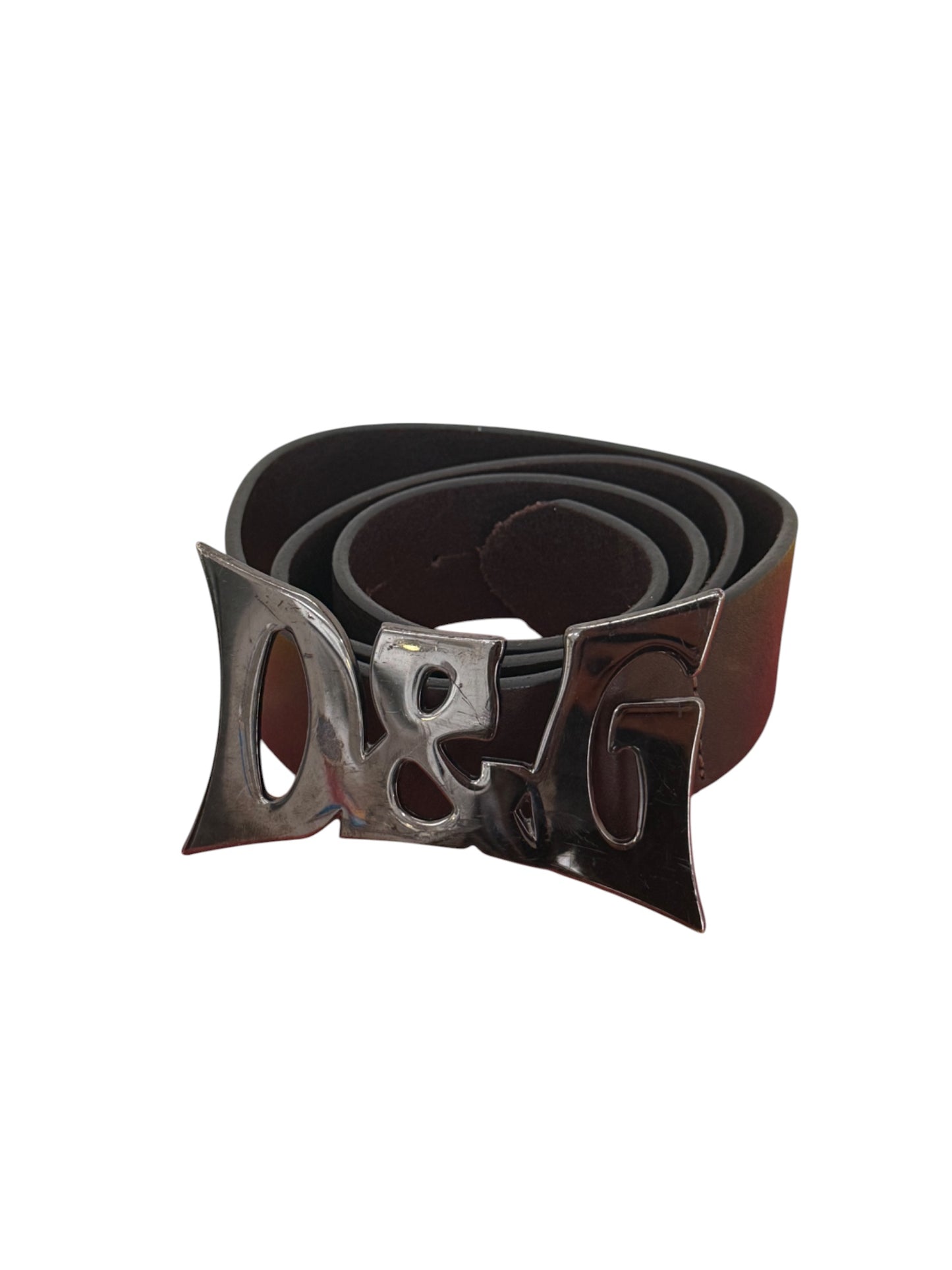 D&G by Dolce & Gabbana Wide Buckle Logo Belt